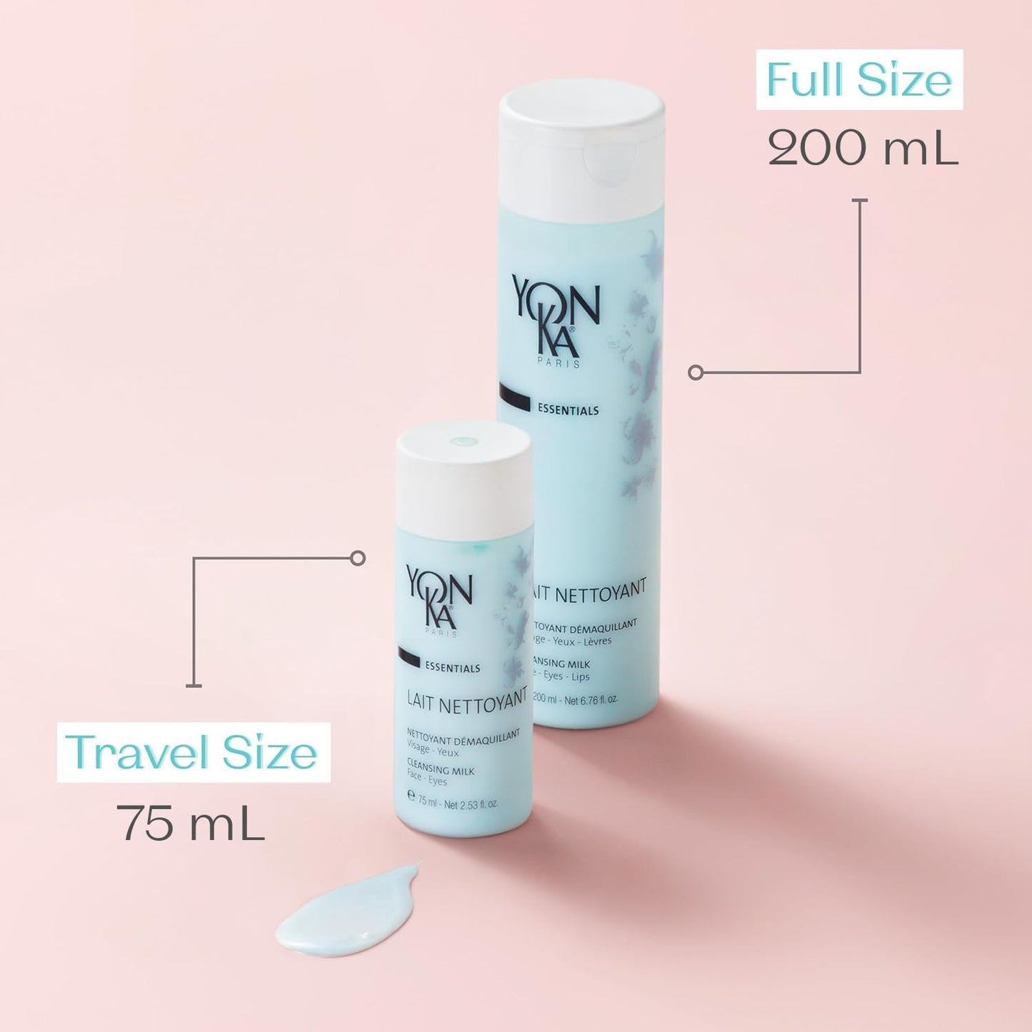 YON-KA LAIT NETTOYANT - Delicate Cleansing Milk for Dry or Mature Skin Types To Remove Eye and Face Makeup (6.6 Ounce / 200 Milliliter)