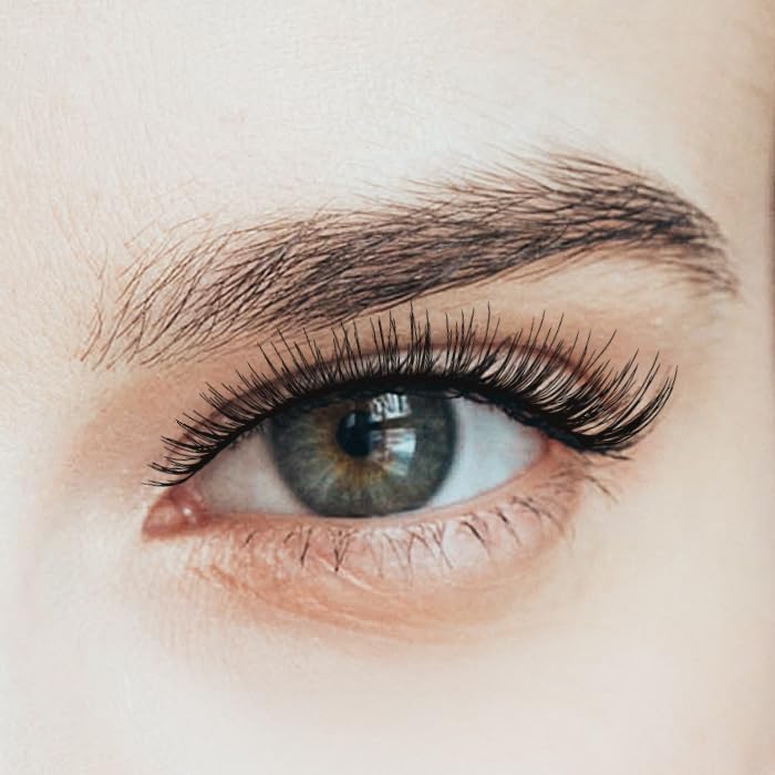 KISS Looks So Natural, False Eyelashes, 'Shy', 12mm, Includes 5 Pairs Of Lashes, Easy to Apply, Reusable Lash Clusters