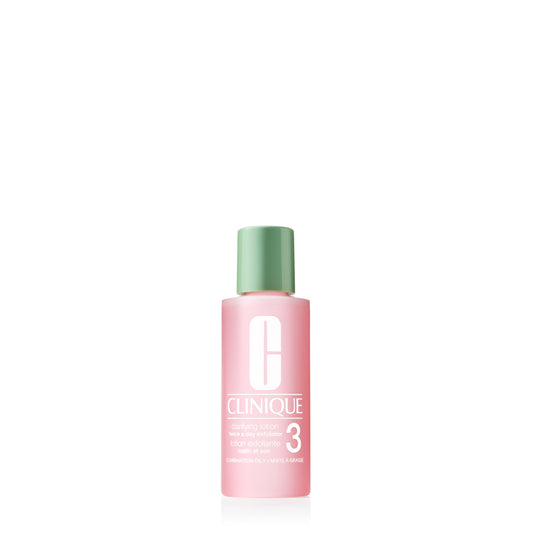 Clinique 3-Step Clarifying Lotion Face Exfoliator 3 | With Witch Hazel + Salicylic Acid | For Combination Oily Skin Types, Mini Travel Size, 2 Fl Oz