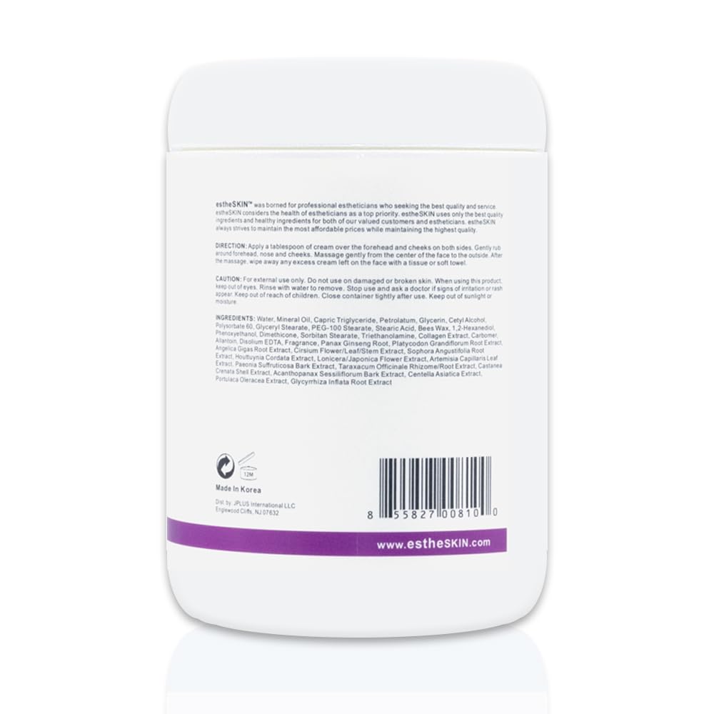 estheSKIN Collagen Facial Massage Cream for European Skin Care, 33.8 fl.oz. / 1000 ml