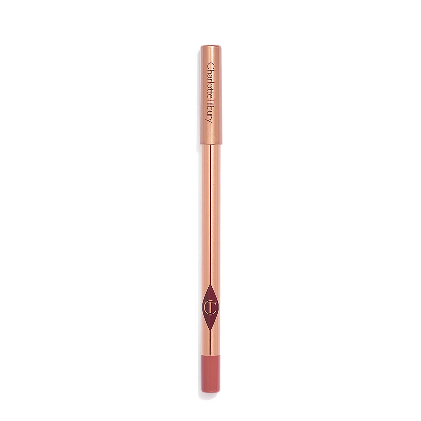 Charlotte Tilbury Lip Cheat Lip Liner Pencil - Gives Lips a Fuller-Looking, Defined Pout - Enriched with Jojoba Oil & Hyaluronic Acid - Waterproof, Smudge-Proof & Transfer-Proof - Pillow Talk Medium
