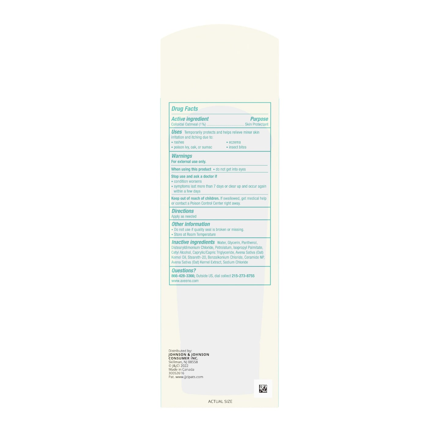 Aveeno Calm + Restore Skin Therapy Balm, Soothing & Moisturizing Skin Protectant for Sensitive Skin, Colloidal Oatmeal & Ceramide to Help Fight Dry Skin, Fragrance- & Steroid-Free, 1.7 oz