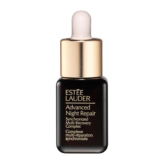 Estée Lauder Advanced Night Repair Face Serum Synchronized Multi-Recovery Complex with Hyaluronic Acid & Peptides | Anti Aging & Hydrating, Travel Size, 0.23 Fl Oz