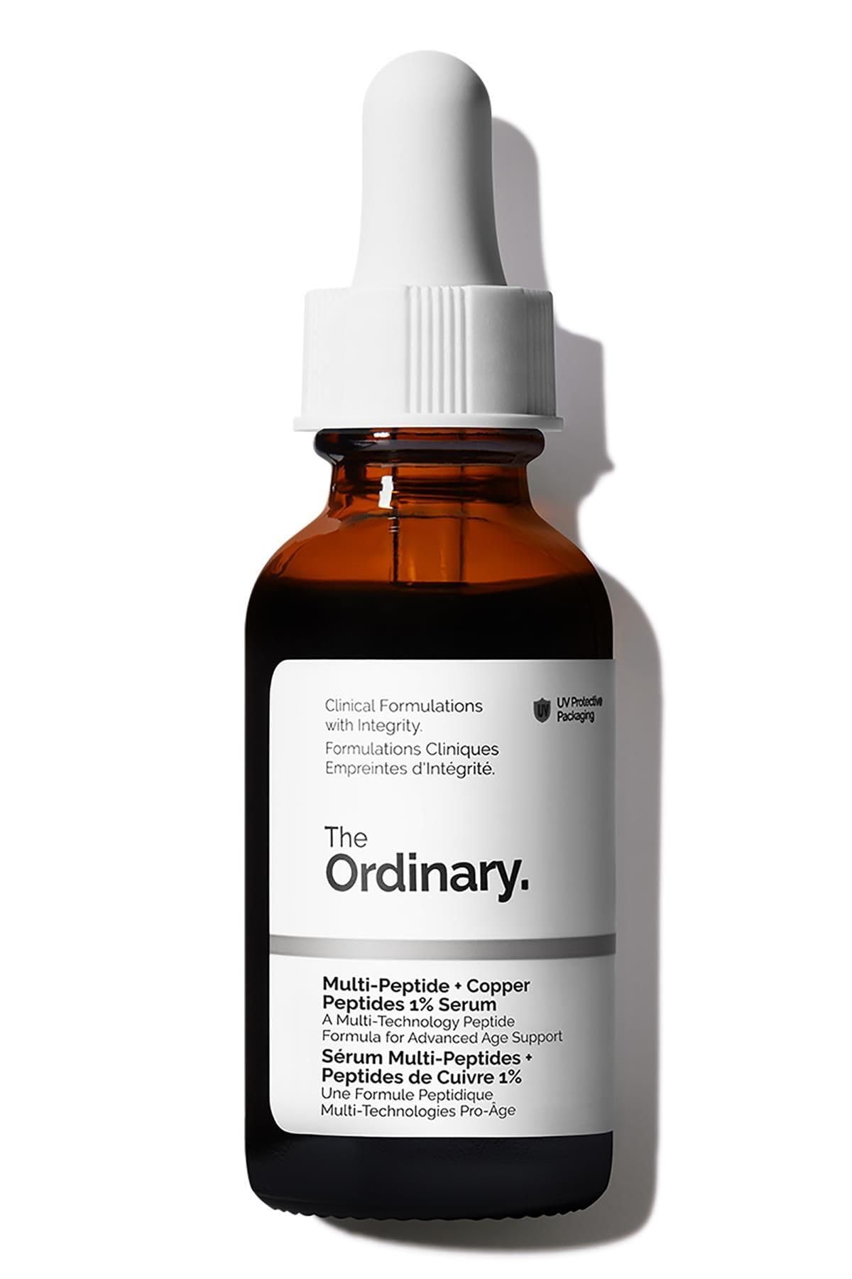 The Ordinary Multi-Peptide + Copper Peptides 1%, Anti-Aging Serum for Fine Lines and Skin Elasticity, 1 Fl Oz