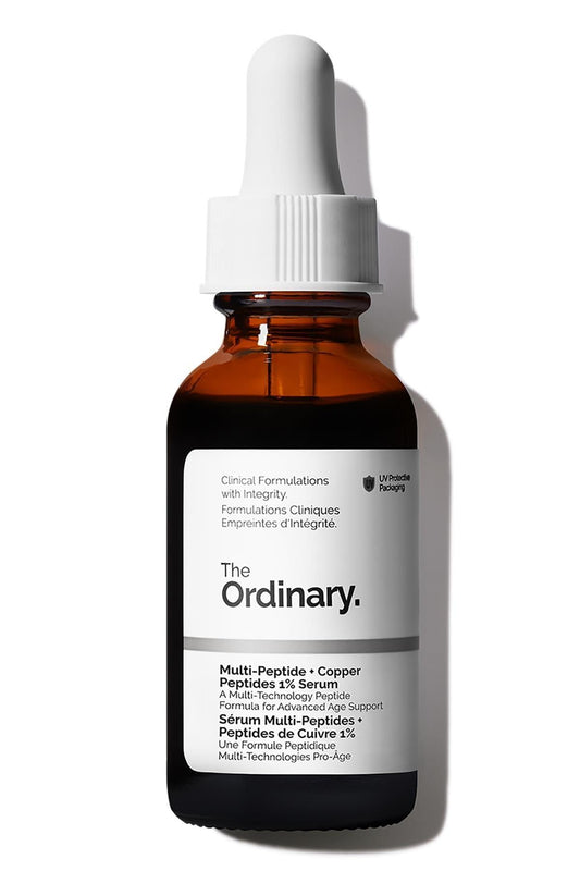 The Ordinary Multi-Peptide + Copper Peptides 1%, Anti-Aging Serum for Fine Lines and Skin Elasticity, 1 Fl Oz