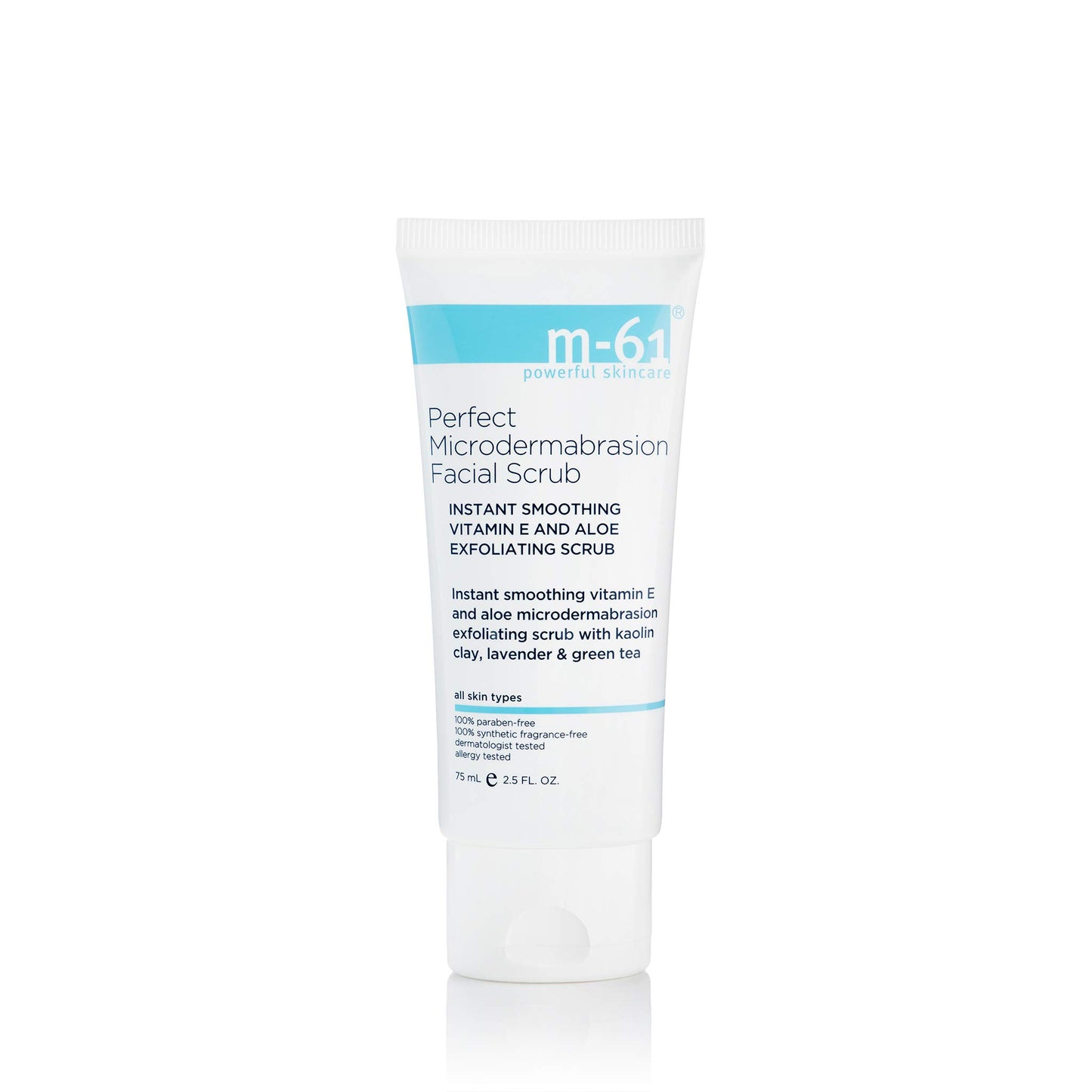 m-61 Perfect Microdermabrasion Facial Scrub | Instant Smoothing, Exfoliating Scrub With Vitamin E, Kaolin Clay, Aloe, 2.5 Fl Oz