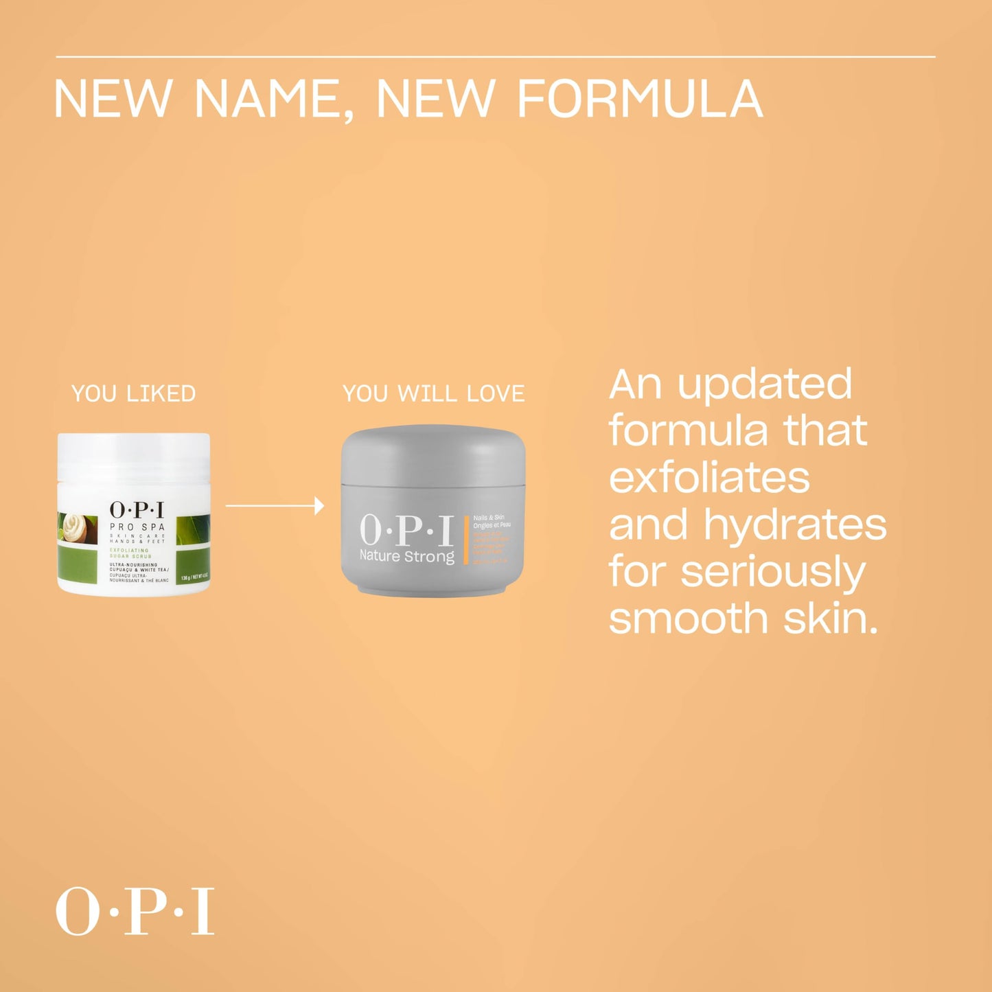 OPI Nature Strong Nails & Skin - Smooth It Out Hand & Foot Scrub | Gently Exfoliates Rough, Dry Skin for Moisturizing, Hydrated Skin | 8.4 Fl Oz | 250 mL