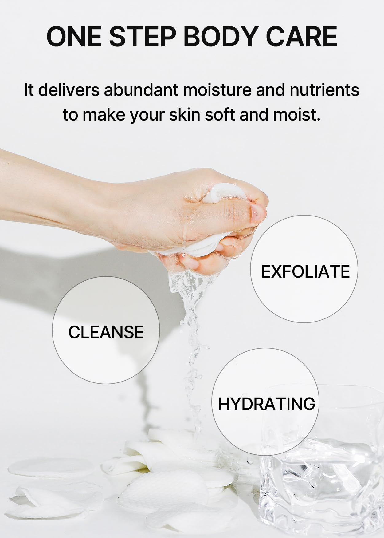 celimax ONE STEP Body Brightening Pad | with Green Tea & White Truffle, For Armpit Under Arm, Knee & Elbow, Dark Spot & Skin Pigmentation, Exfoliating, Hydrating Body Scrub,110ml (60 pads)