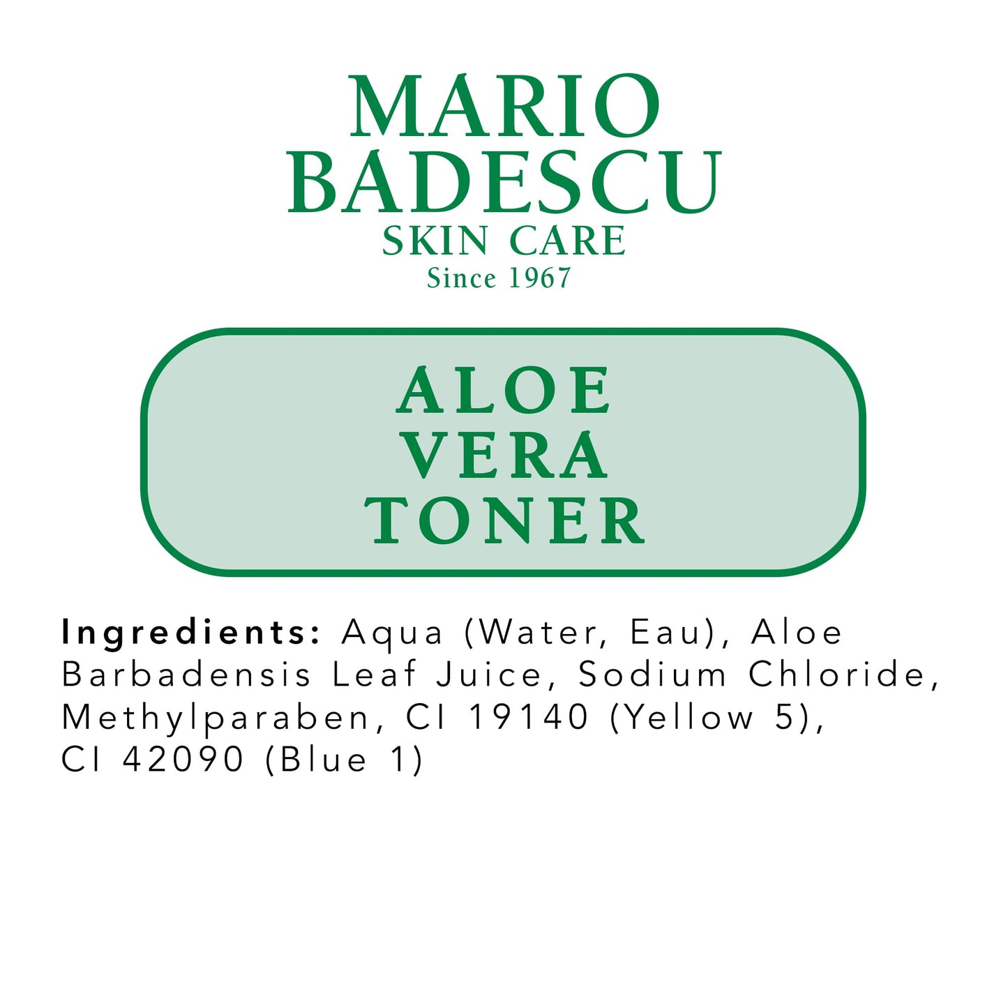 Mario Badescu Aloe Vera Toner for Dry and Sensitive Skin | Soothing Facial Toner that Hydrates and Balances| Formulated with Aloe Vera| 8 FL OZ (Pack of 1)
