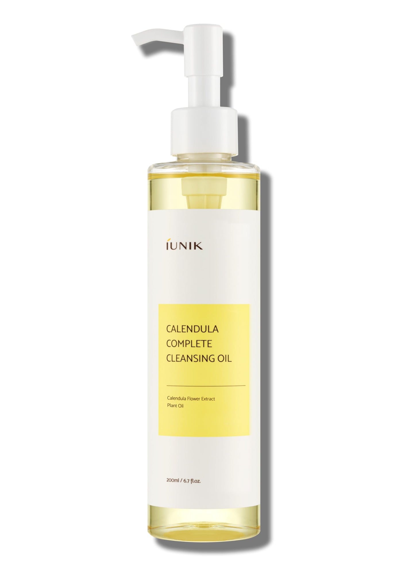 IUNIK Calendula & Jojoba Oil-Infused Vegan Cleansing Oil – Gentle Blackhead Melting & Makeup Remover Facial Cleanser w/Plant-based Oils Korean Skincare