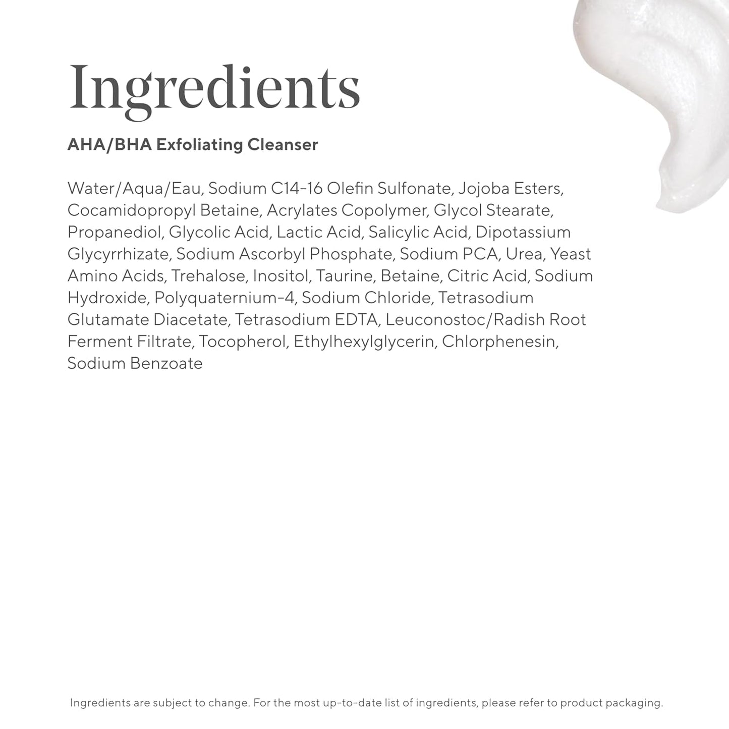 Murad AHA/BHA Exfoliating Cleanser - Triple-Action Cleansing Exfoliator with Salicylic, Lactic, & Glycolic Acids - Creamy Face Wash Removes Dull, Dry Skin for Smoother, Softer Skin - 5 Fl Oz