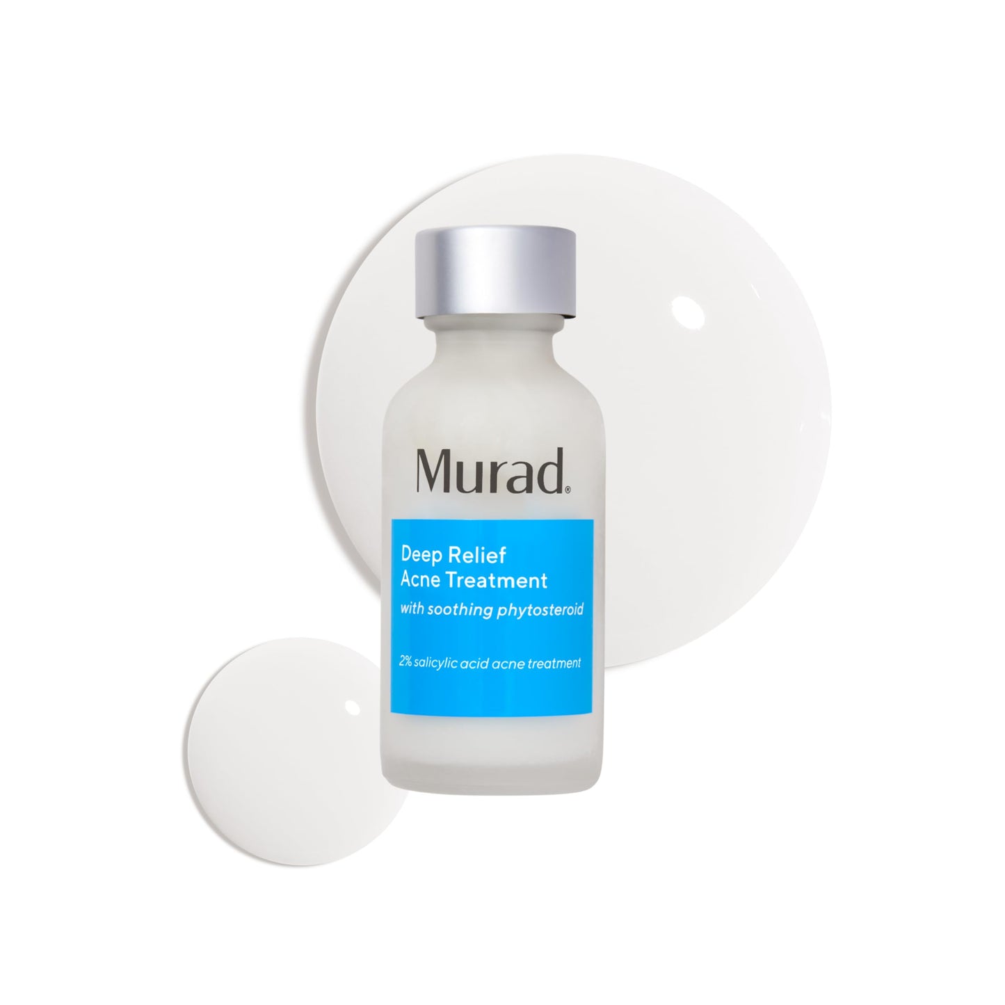 Murad Deep Relief Acne Treatment with 2% Salicylic Acid - Deep, Painful Acne Spot Treatment for Face – Redness Relief, Fast Acting Blemish Serum, Soothing Breakout Treatment - 1Fl Oz