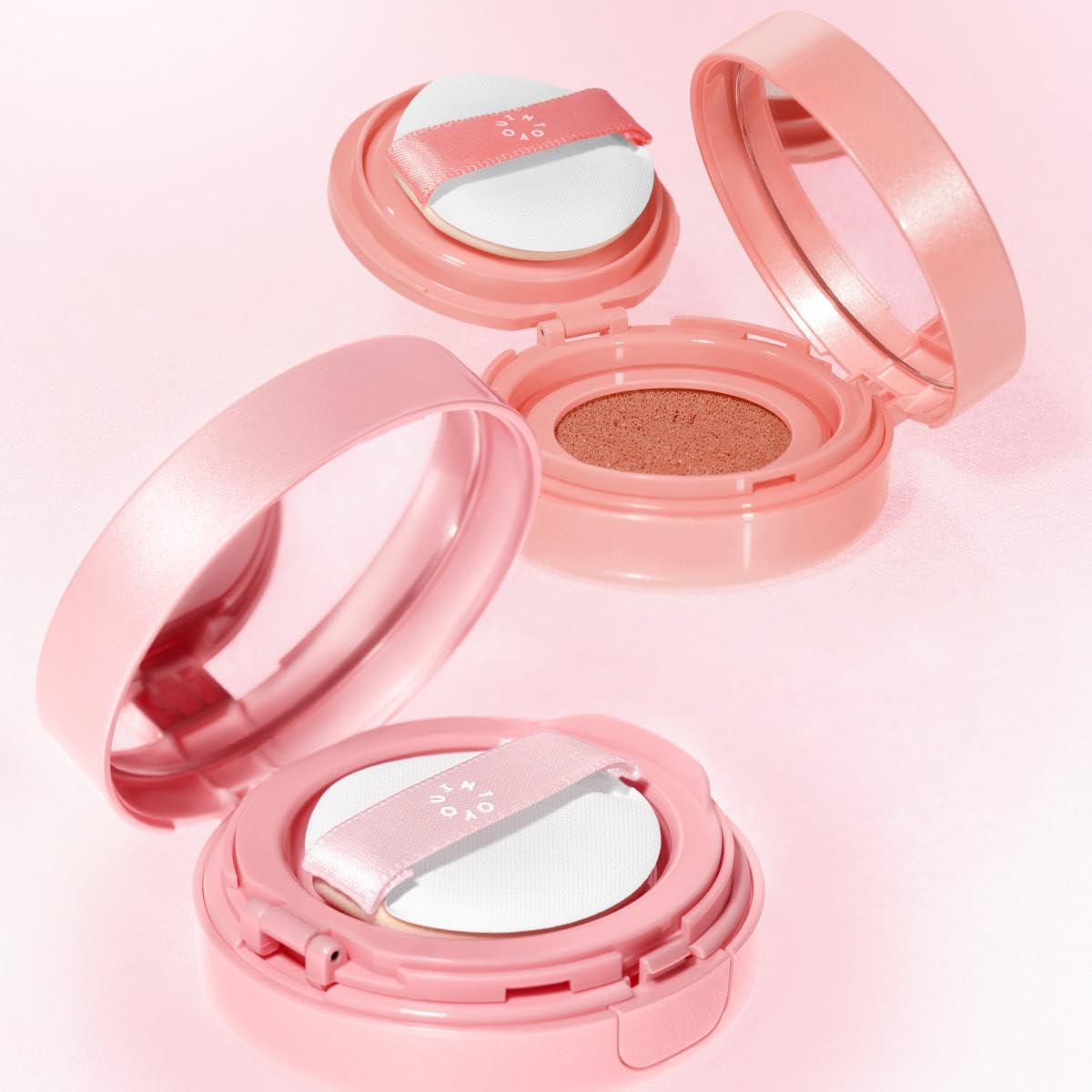 INTO YOU Cream Blush Air Cushion for Cheeks Eyes, Moisturizing, Lightweight, Dewy Finish Face Makeup, Long Wearing, Buildable, Blendable, Pigmented Liquid Blush, for All Skin Tones, Pink Mambo