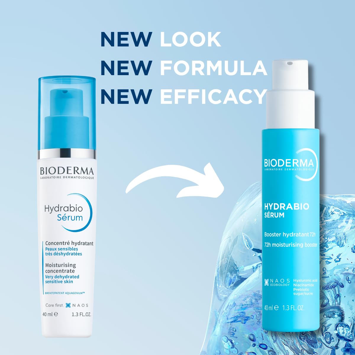 Bioderma - Hydration Serum - Hydrabio - Hydration Booster - Hydrating Feeling - Facial Hydrating Serum for Dehydrated Sensitive Skin