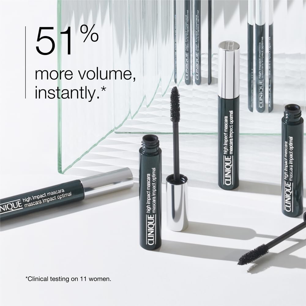 Clinique High Impact Mascara | Volume, Length + Safe For Sensitive Eyes, Black Honey, 0.24 Fl Oz