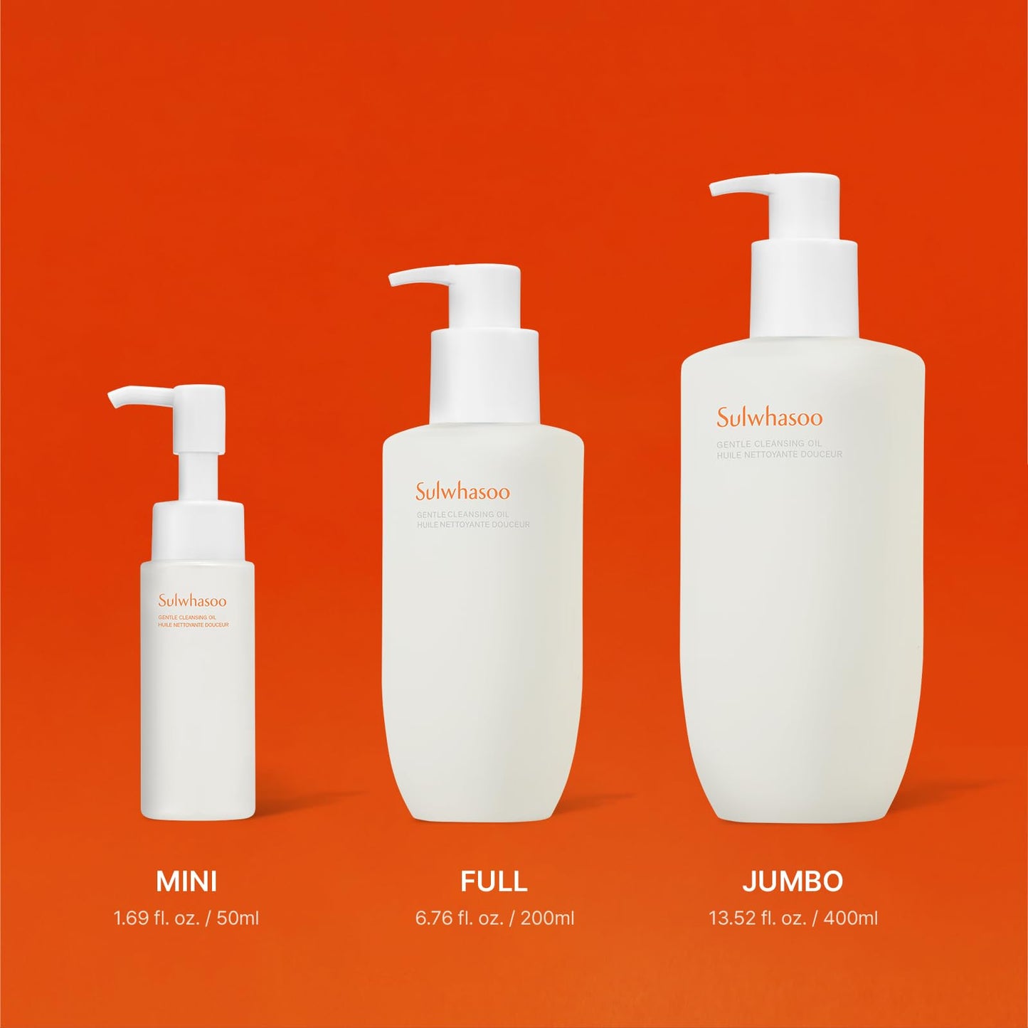Sulwhasoo Gentle Lightweight, silky texture Korean Double Cleansing oil to melt away Waterproof Makeup, 1.69 fl. oz.