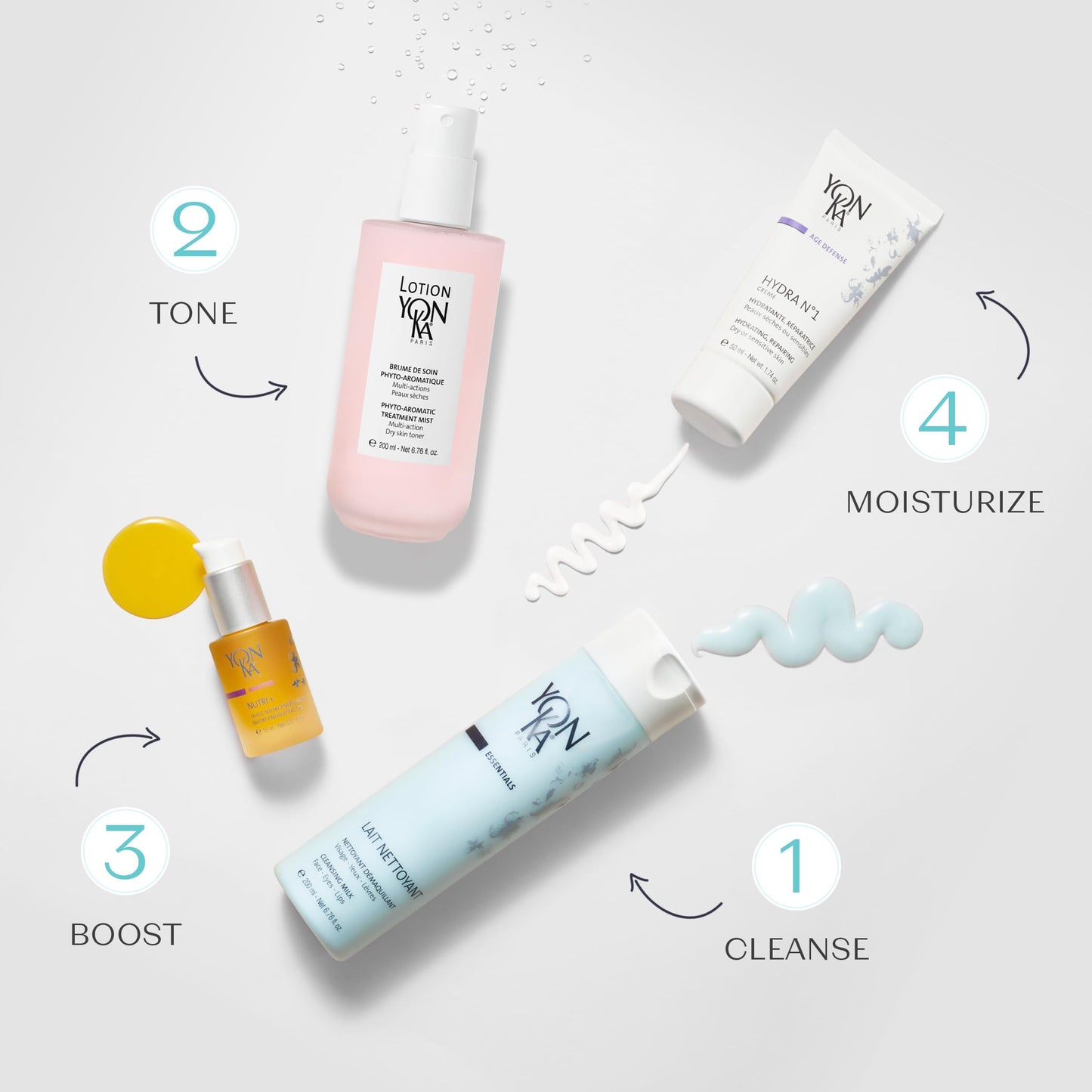 YON-KA LAIT NETTOYANT - Delicate Cleansing Milk for Dry or Mature Skin Types To Remove Eye and Face Makeup (6.6 Ounce / 200 Milliliter)
