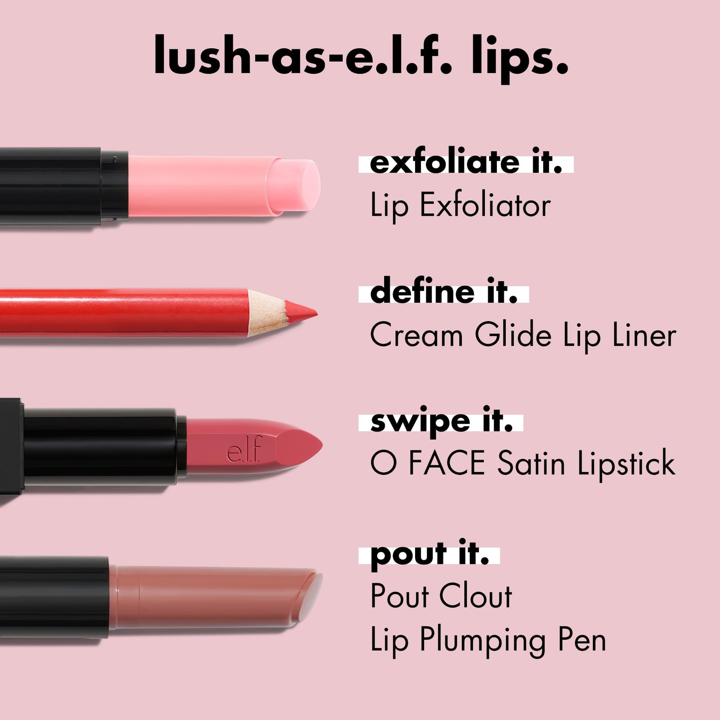 e.l.f. Cream Glide Lip Liner, Highly-Pigmented Pencil For Shaping & Sculpting Lips, Semi-Matte Finish, Vegan & Cruelty-Free, Doppio Espresso