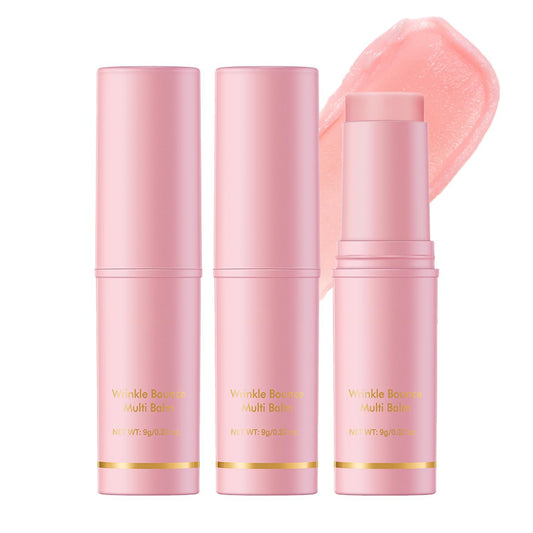 2Pcs Hydrating Multi Eye & Lip Balm Firming Under Eye Balm Stick Make Up Base, Reduce Wrinkle Vegan & Cruelty-Free