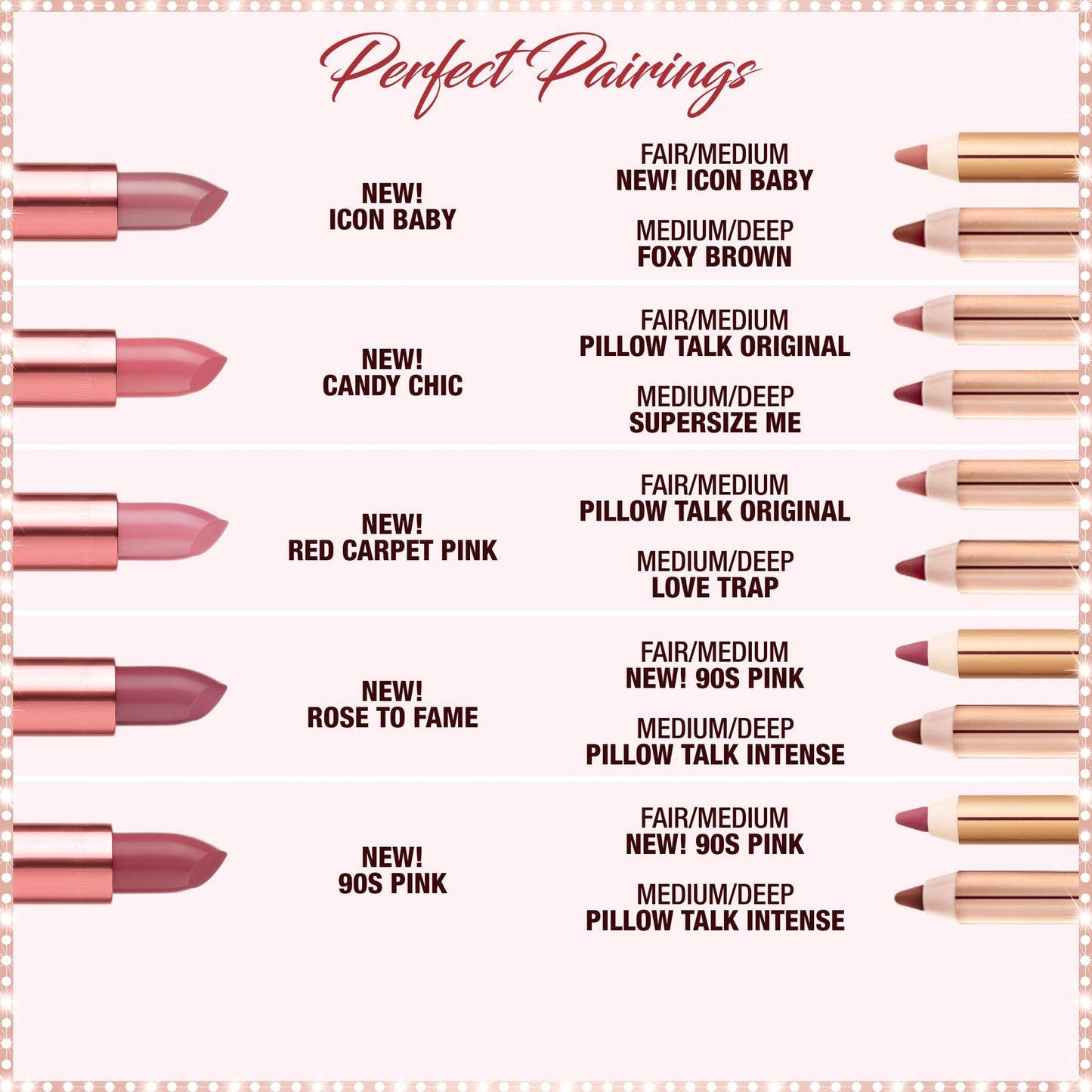 Charlotte Tilbury Lip Cheat Lip Liner Pencil - Gives Lips a Fuller-Looking, Defined Pout - Enriched with Jojoba Oil & Hyaluronic Acid - Waterproof, Smudge-Proof & Transfer-Proof - Pillow Talk Medium