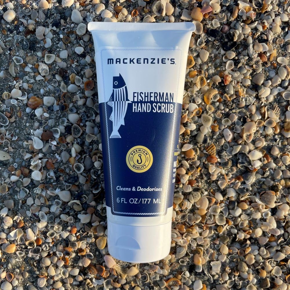 MacKenzie's Fisherman Hand Scrub - Gifts for Men - Gifts for Fisherman - Gifts for Cooks - Gifts for Gardeners - Cleansing & Deodorizing Hand Cleaner - 6 oz.