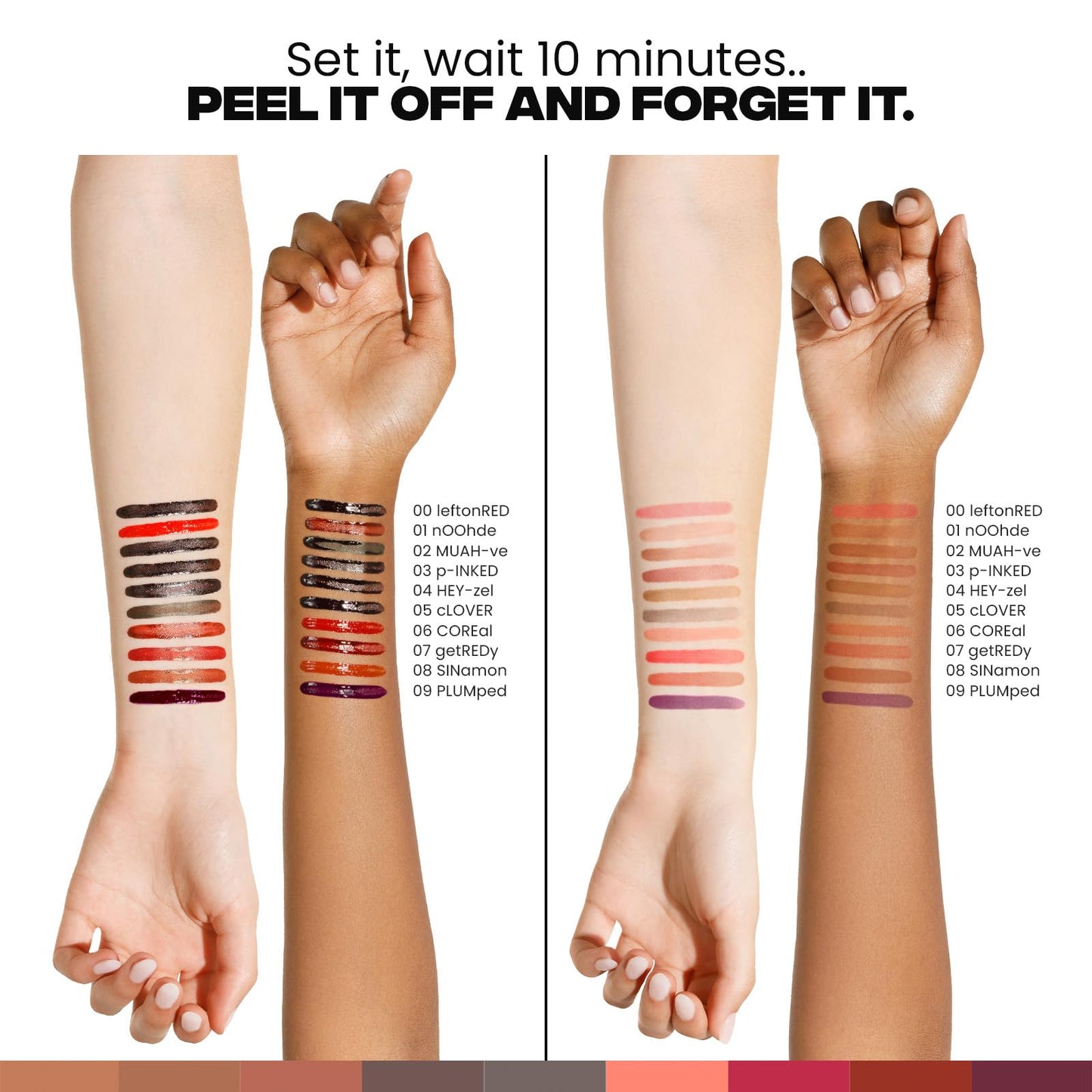 Sacheu Lip Liner STAY-N Peel Off Lip Stain — Long Lasting Matte Lip Tattoo Transfer Proof Lipstain Infused with Hyaluronic Acid & Vitamin E for All Skin Types — Vegan & Cruelty-Free, p-INKED