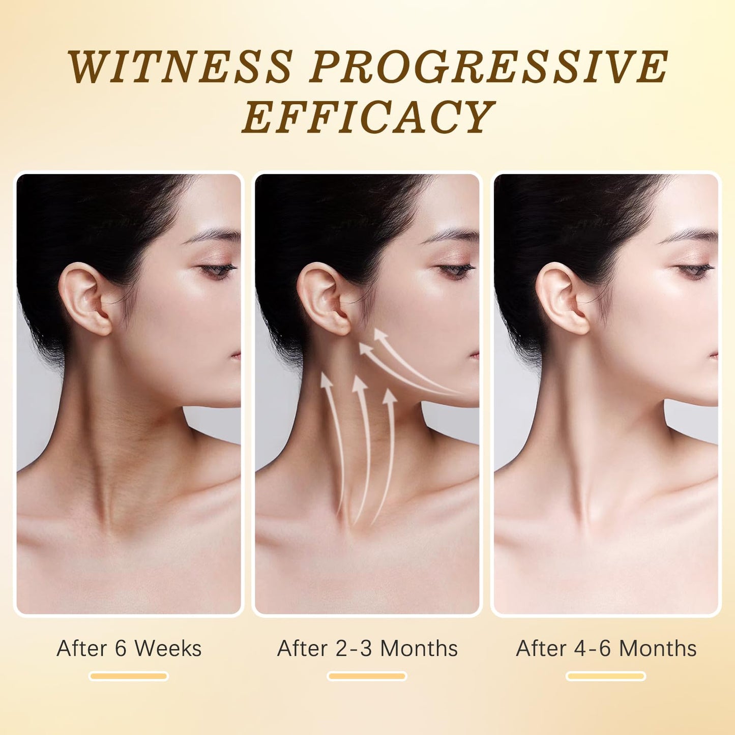 Neck Creams for Tightening and Firming, Gua Sha Neck Cream with Collagen, Retinol & Hyaluronic Acid, Anti-Aging Moisturizer Cream for Tightening on Neck & Décolleté Lifting, Wrinkle & Hydrating