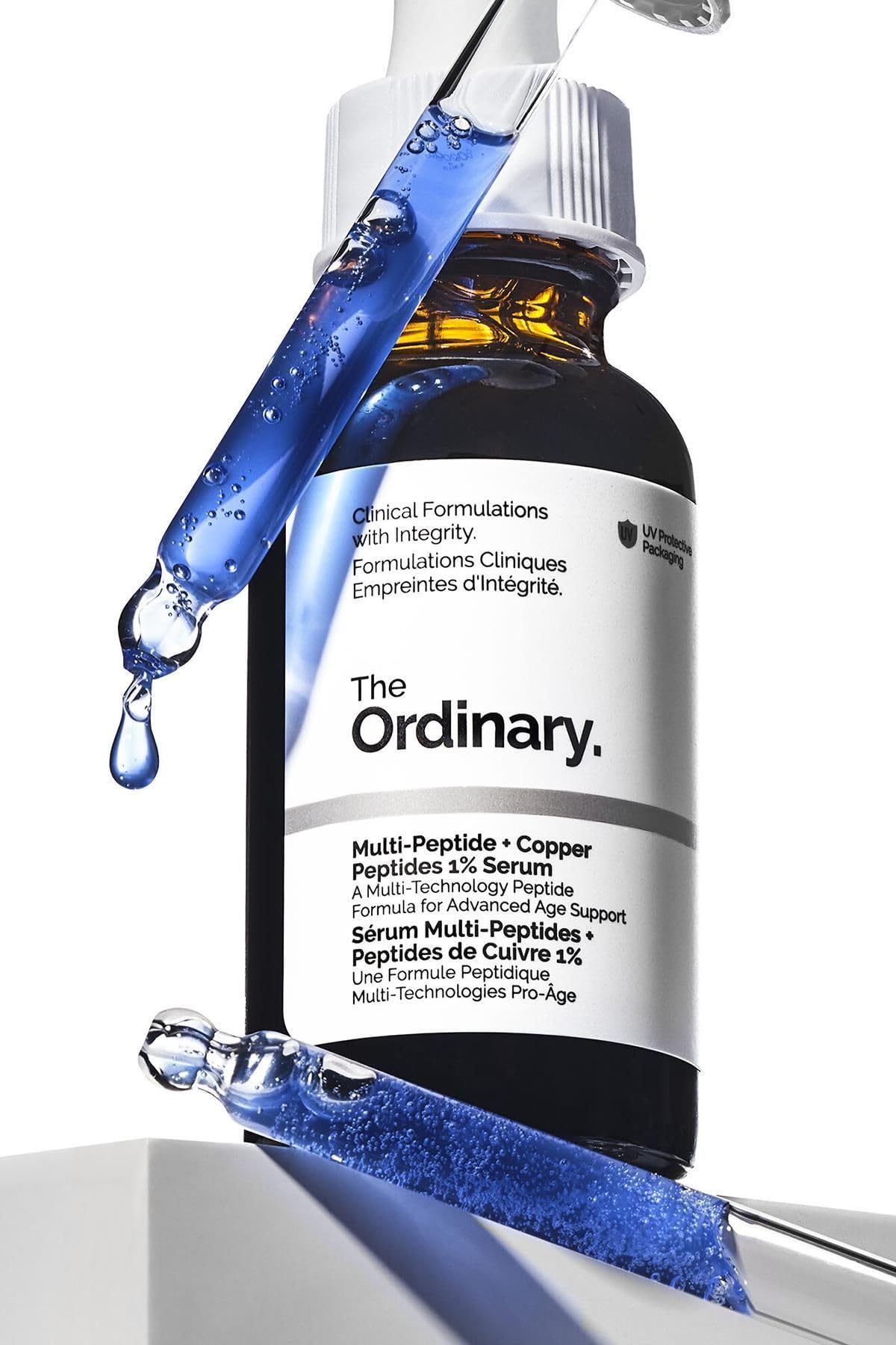 The Ordinary Multi-Peptide + Copper Peptides 1%, Anti-Aging Serum for Fine Lines and Skin Elasticity, 1 Fl Oz