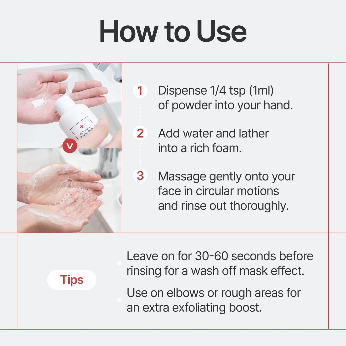 CU DR. SOLUTION B6 Enzyme Powder Face Cleanser, Korean Skin Care Exfoliating Face Wash with PHA and Papain Enzyme, Face Exfoliator with Calamine and Vitamin B6, Gentle Cleanser, 55g (1.94 Oz)