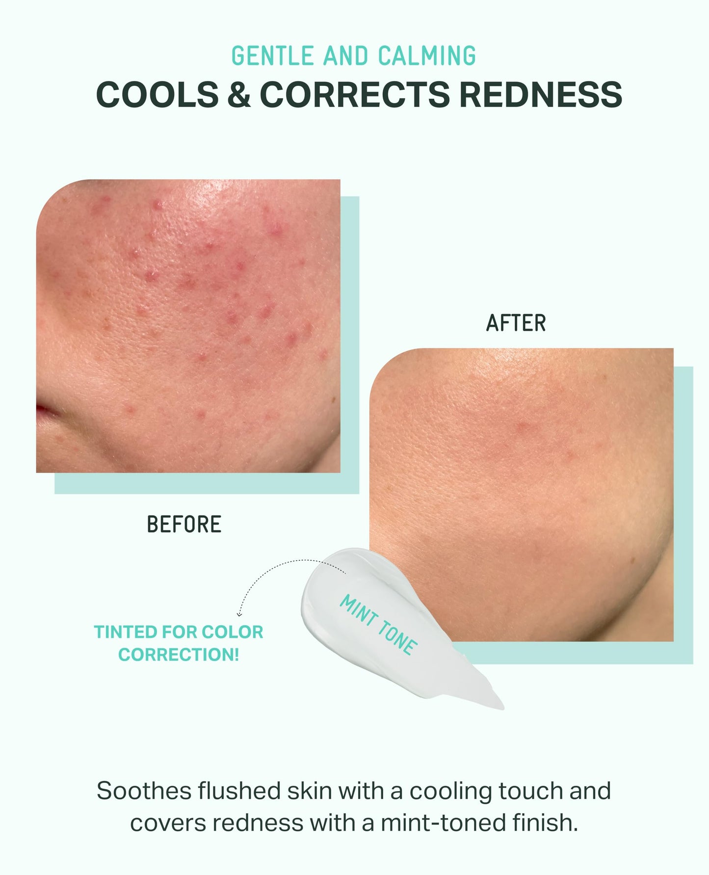 BRING GREEN Tea Tree CICA Facial Sun Cushion SPF 50+ PA++++ | Korean Mineral Sunscreen for Face | Non-Nano, Reef-Safe, Redness Correcting with Zinc Oxide | Travel Size Sun Protection