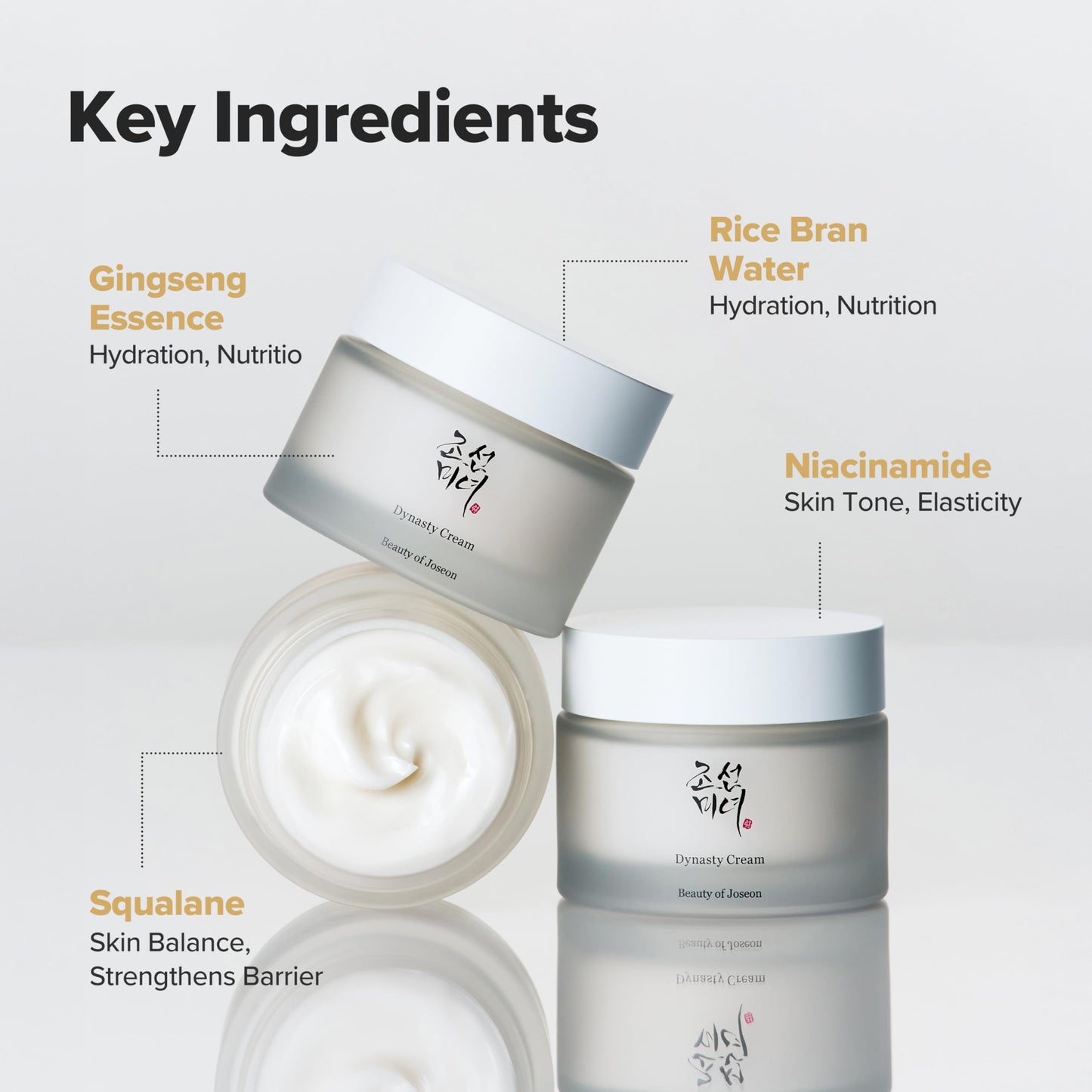 Beauty of Joseon Dynasty Cream Hydrating Face Moisturizer for Dry, Sensitive Skin, Korean Skincare for Men and Women 50ml, 1.69 fl.oz.