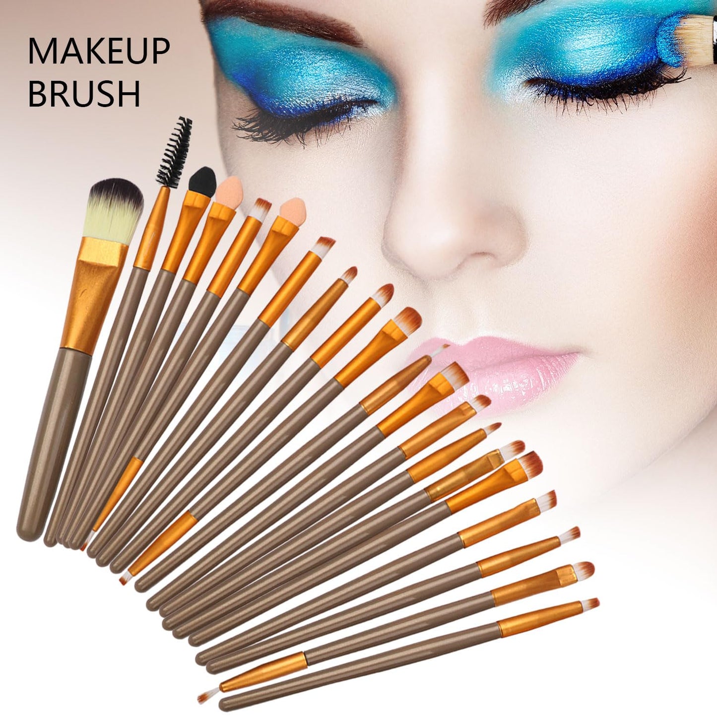 MTDXILTAI All in One Makeup Kit - 2X14 Eyeshadow Palette, Liquid Foundation, Eyeliner Pencils, Contouring Stick, Lip Gloss, 20Pcs Makeup Brushes (Black)
