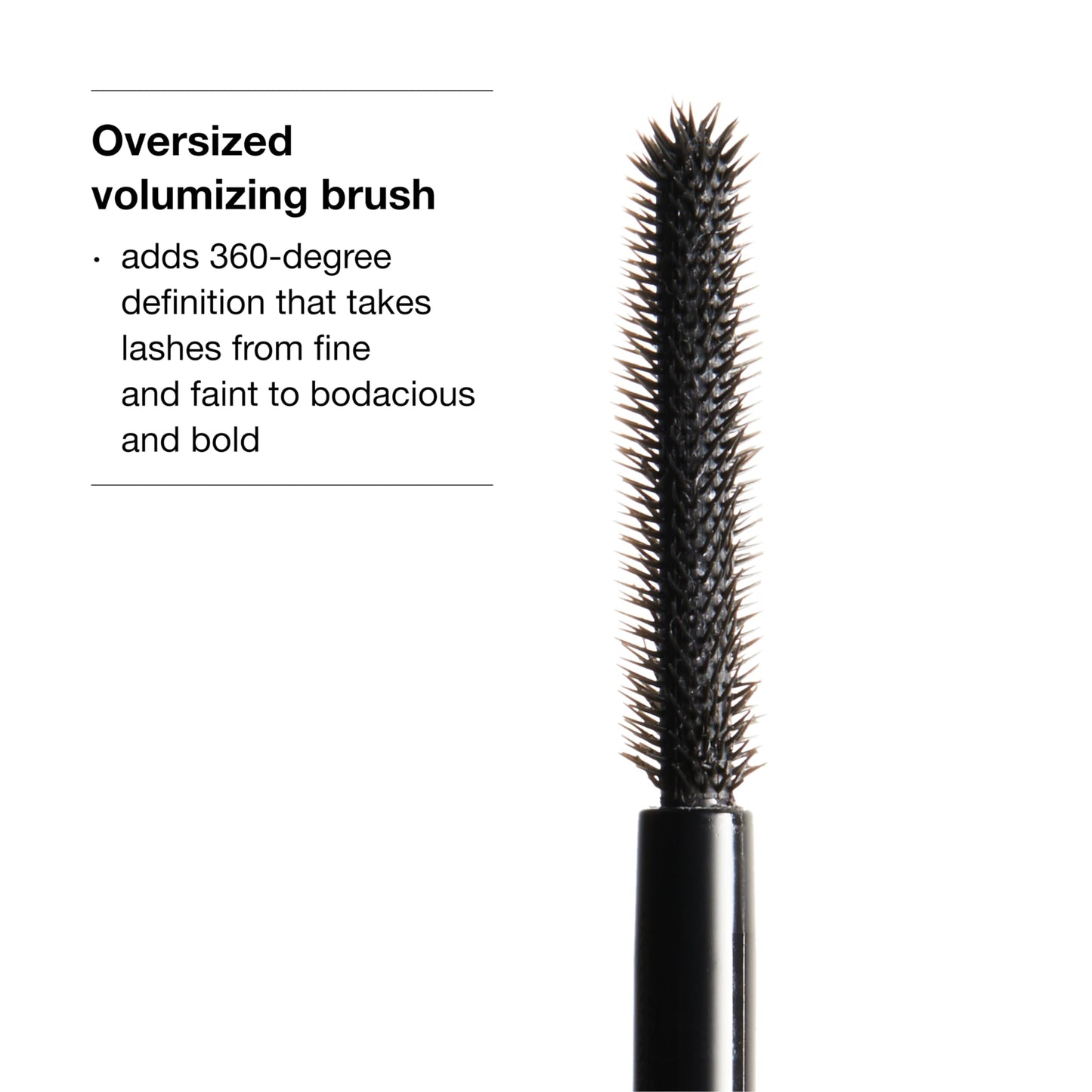 Clinique Chubby Lash Fattening Mascara | Volume, Length + Safe For Sensitive Eyes, Jumbo Jet, 0.3 Fl Oz