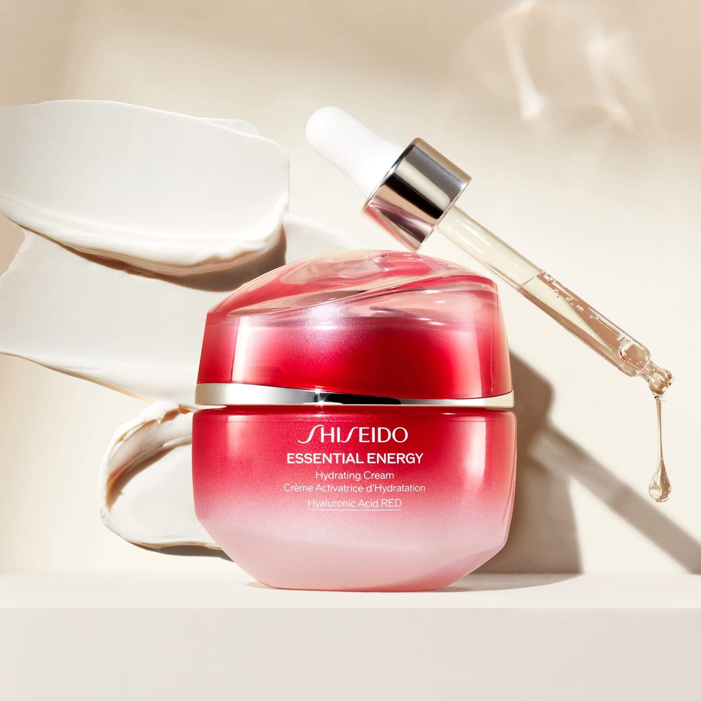 Shiseido Essential Energy Hydrating Cream - 50 mL - Visibly Reduces the Look of Pores & Fine Lines - With Hyaluronic Acid - 24-Hour Hydration - Vegan - All Skin Types