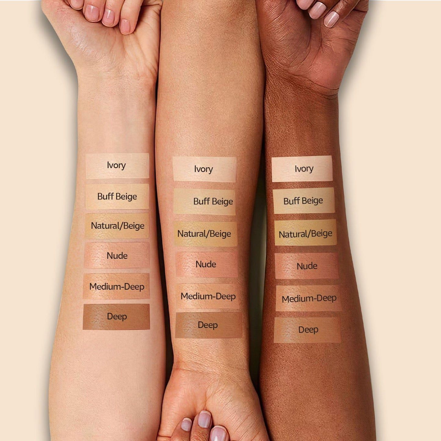 Mushroom Head Air Cushion CC Cream - BB Cream Face Makeup Foundation for Mature Skin Moisturizing Concealer Brighten Long-Lasting, Even Skin Tone for All Skin Types (Buff Beige)