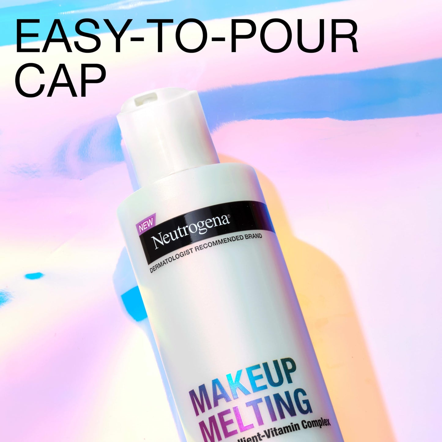 Neutrogena Makeup Melting Nourishing Micellar Milk with 7% Emollient-Vitamin Complex, Soothing Fragrance-Free Eye, Lip & Face Makeup Remover for Sensitive & Dry Skin, Oil-Free, 6.7 fl. oz