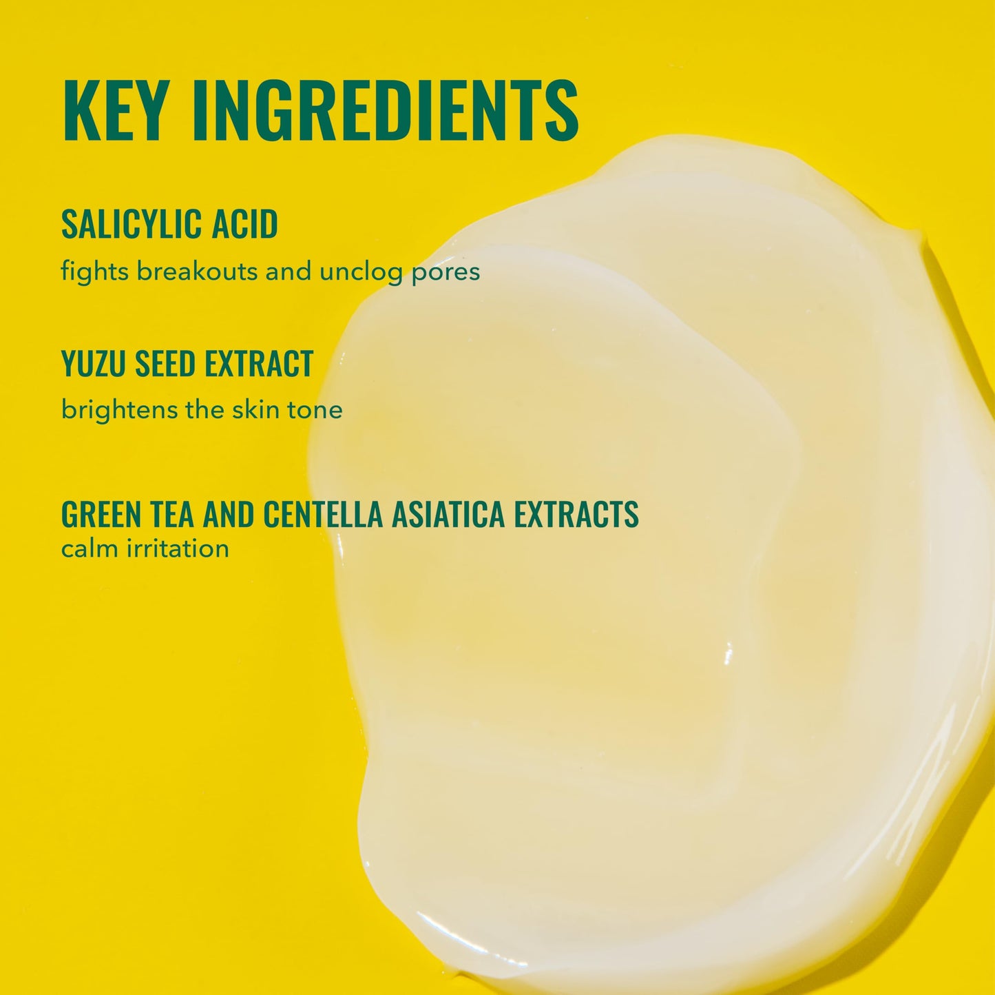Good Molecules Yuzu Blemish Gel Cream - Lightweight Gel Moisturizer with Salicylic Acid, BHA and Natural Extracts to Target Acne, Even Skin Tone, and Texture - Skin Care for Face