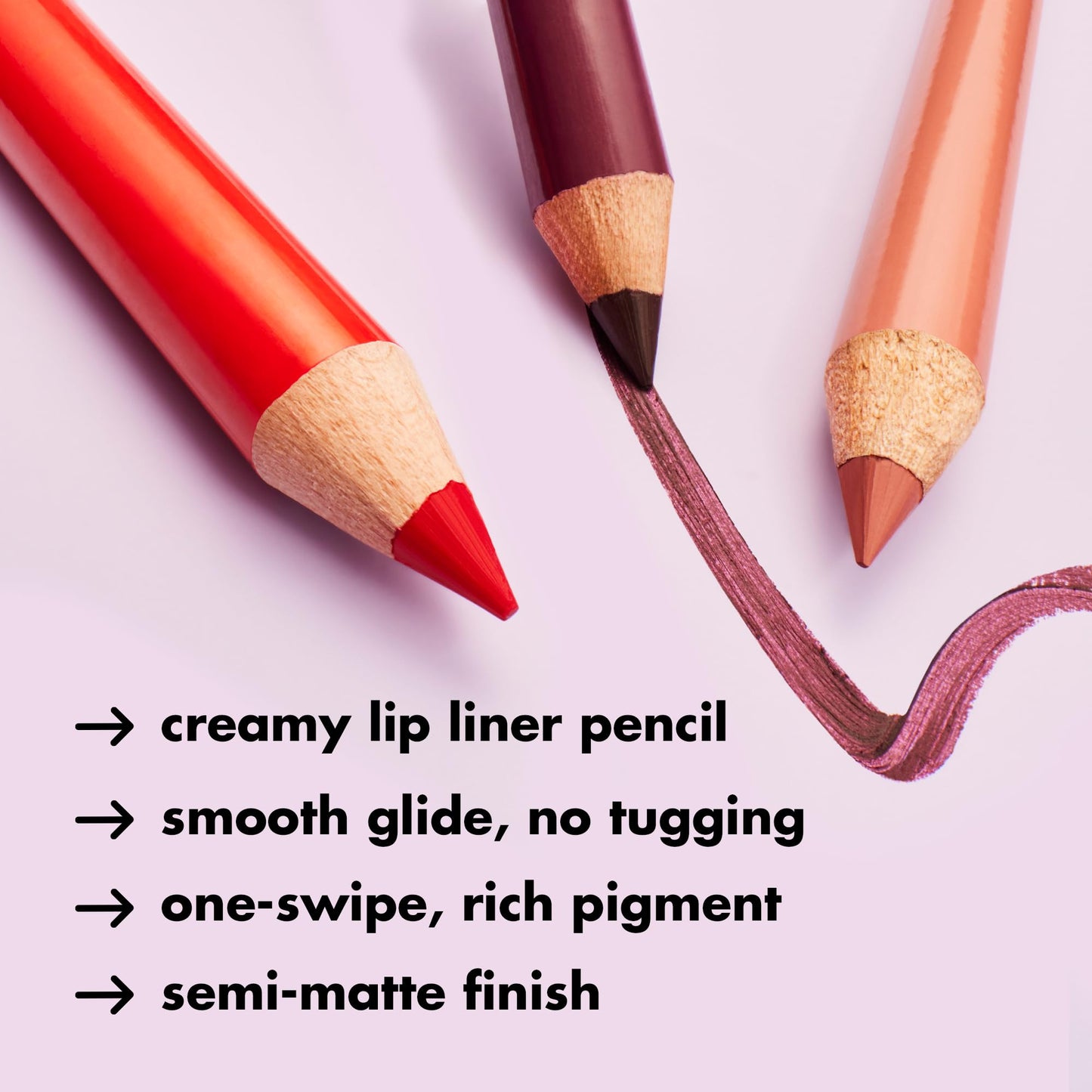 e.l.f. Cream Glide Lip Liner, Highly-Pigmented Pencil For Shaping & Sculpting Lips, Semi-Matte Finish, Vegan & Cruelty-Free, Doppio Espresso