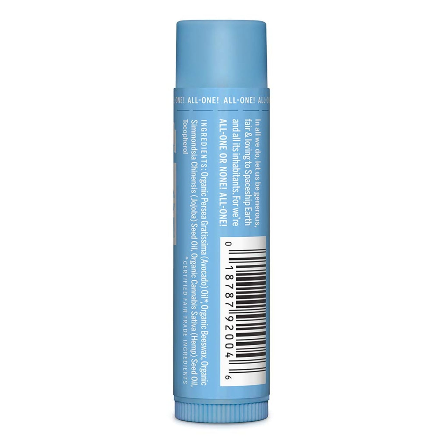 Dr. Bronner’s Organic Lip Balm 6-Pack (.15oz) Natural, Moisturizing, Petroleum-Free Lip Moisturizer with Beeswax & Avocado Oil for Dry Lips, Men & Women - Unscented