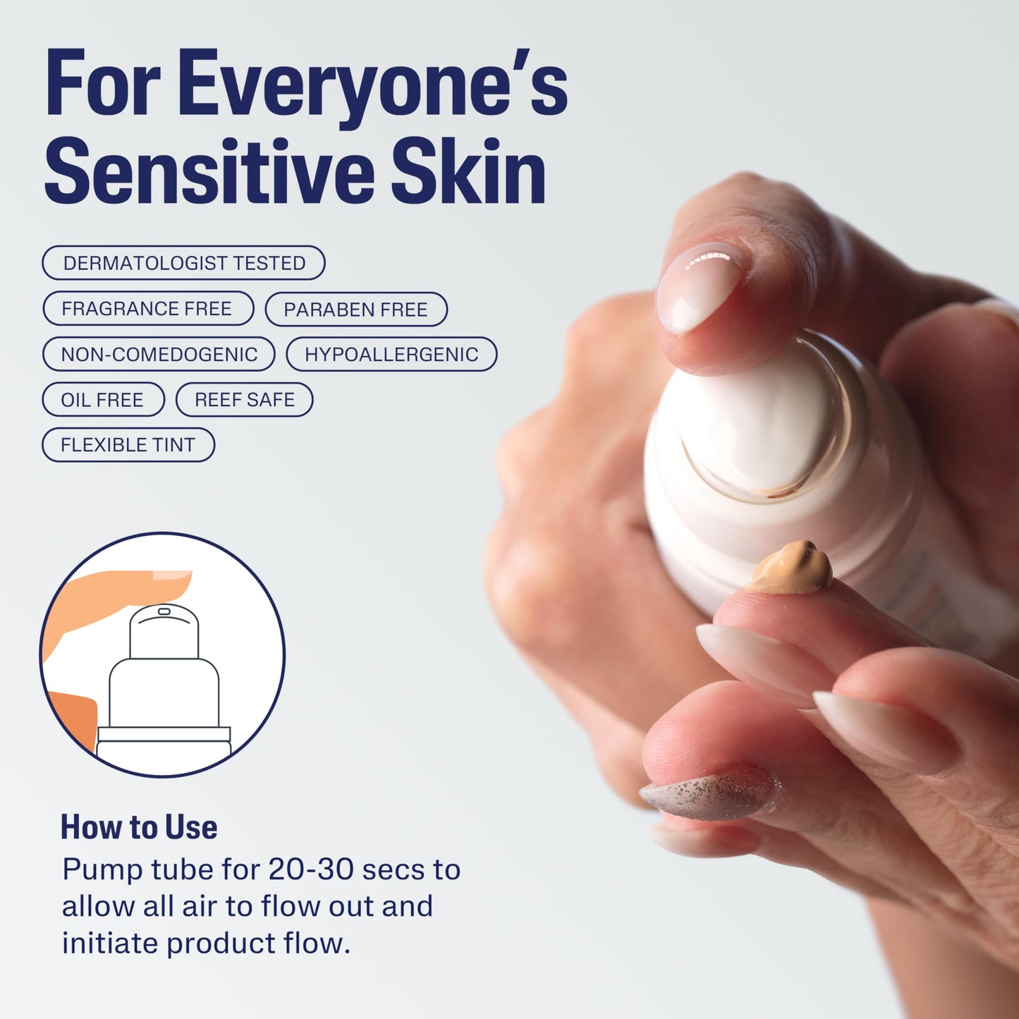 CETAPHIL Everyday Sunscreen Tinted Lotion for Face, 1.7 fl oz, 100% UVA/UVB Mineral Sunscreen: Titanium Dioxide & Zinc Oxide, SPF 40, For Sensitive Skin