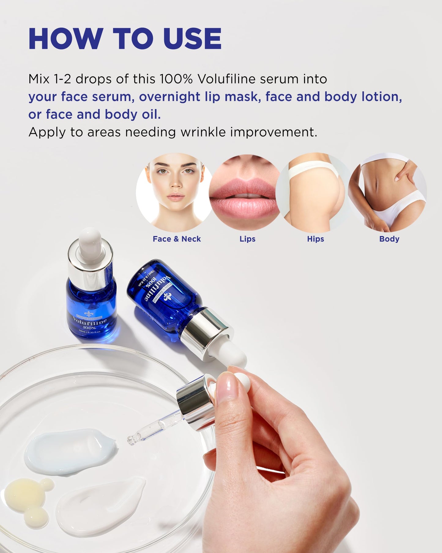 100% Volufiline Ampoules – Advanced Firming & Lifting Facial Ampoule from France Sederma, Intense Hydration & Skin Rejuvenation for Youthful, Perfect for Layering & DIY, 0.33 fl.oz (10ml) 2 Pack