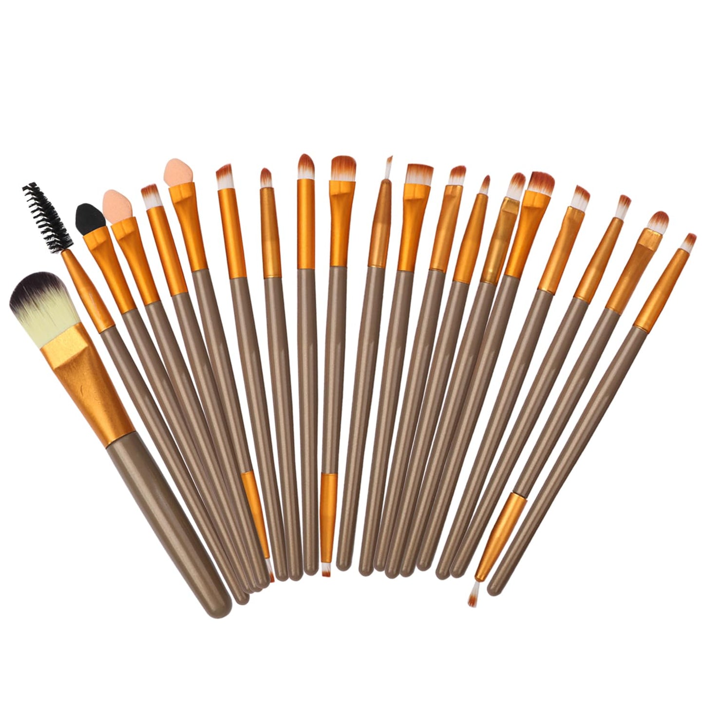 MTDXILTAI All in One Makeup Kit - 2X14 Eyeshadow Palette, Liquid Foundation, Eyeliner Pencils, Contouring Stick, Lip Gloss, 20Pcs Makeup Brushes (Black)