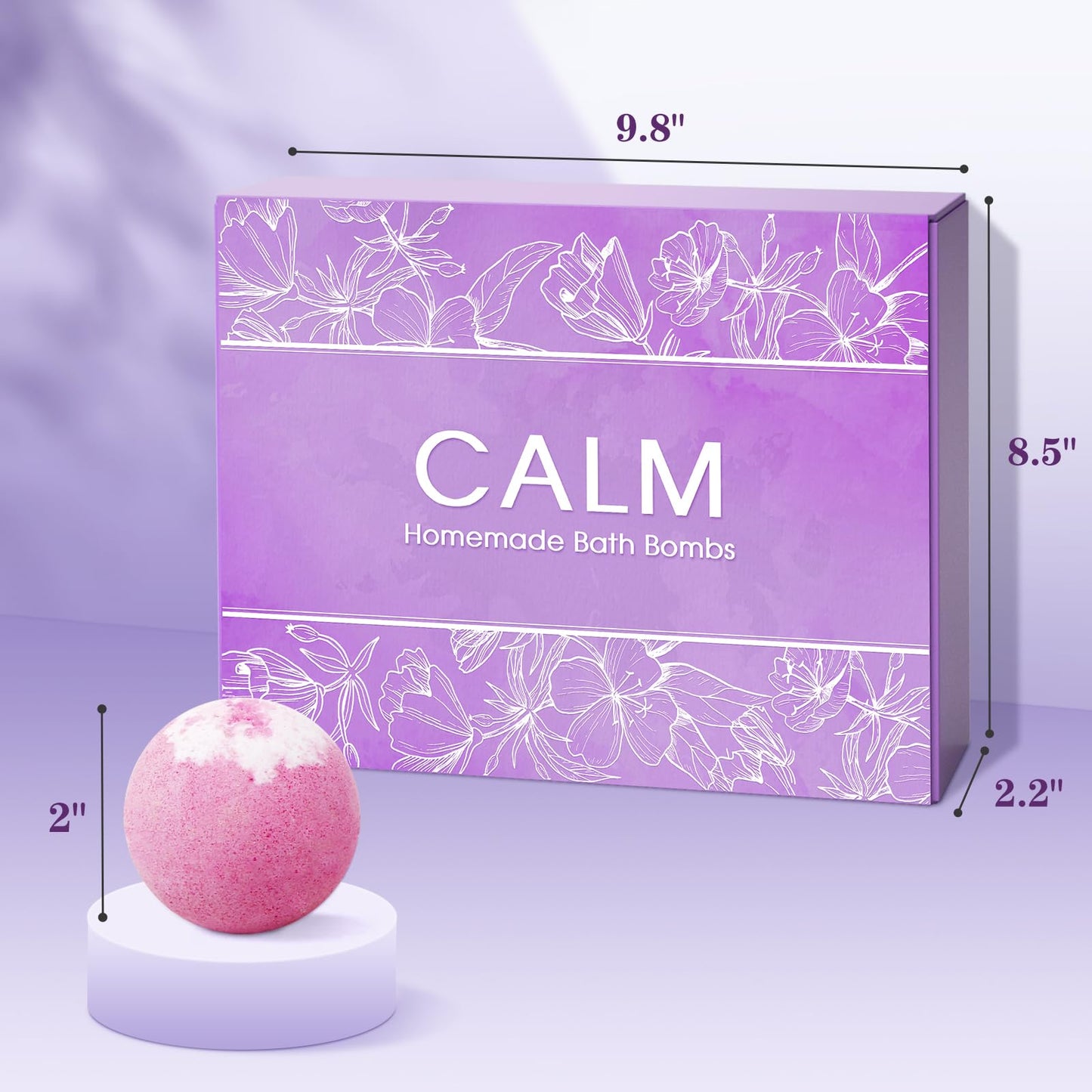 CalmNFiz 20PCS Bath Bombs for Women Presents Set Natural Wonderful Fizz Effect Bath Bomb with Shea Butter & Essential Oils, Bubble Bath Mothers Day Presents for Mom, Wife, Girlfriend