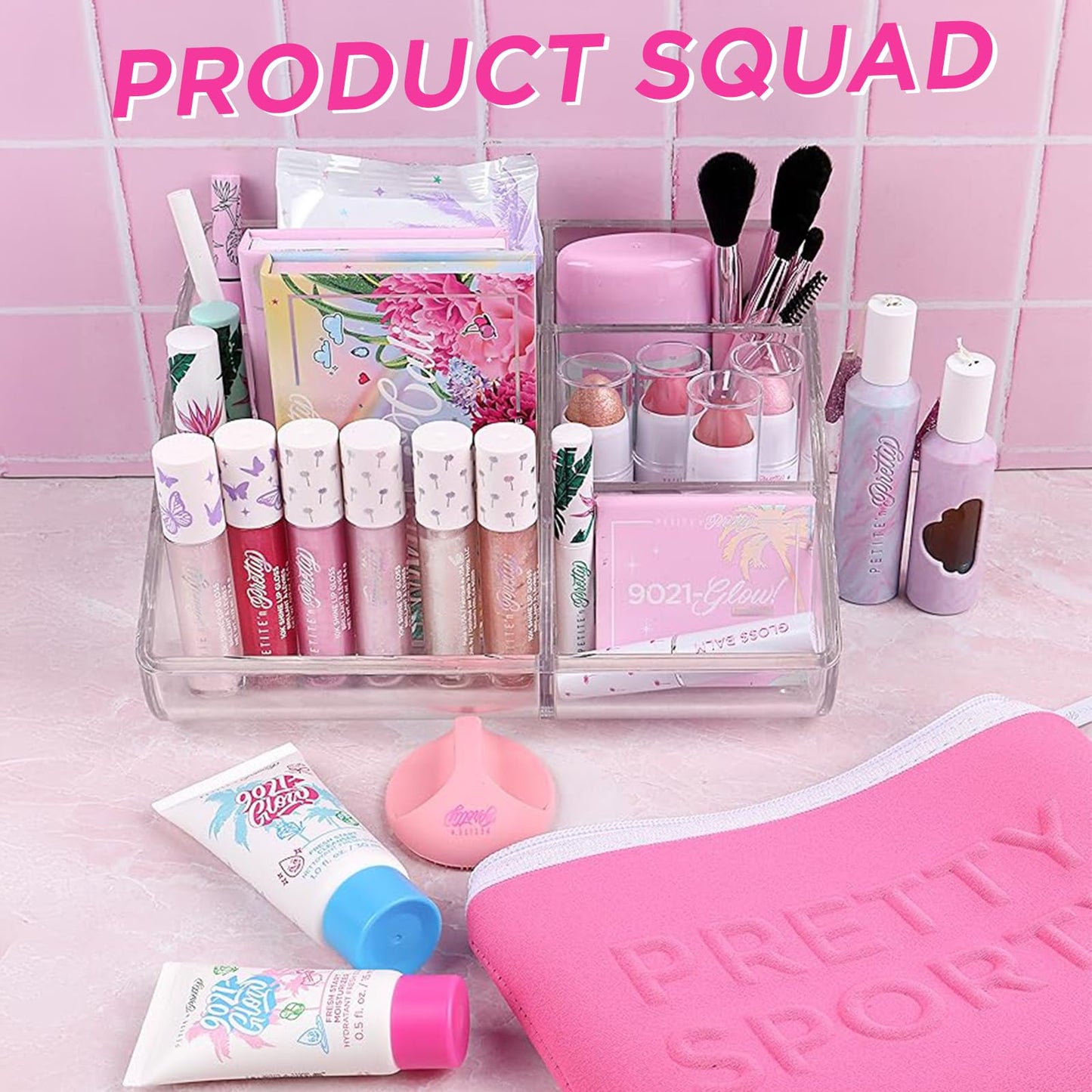 Petite ’N Pretty WhimsiCali Eyeshadow & Cheek Makeup Palette Kit for Kids, Tweens & Teens - Natural, Clean, Non-toxic - Made in USA