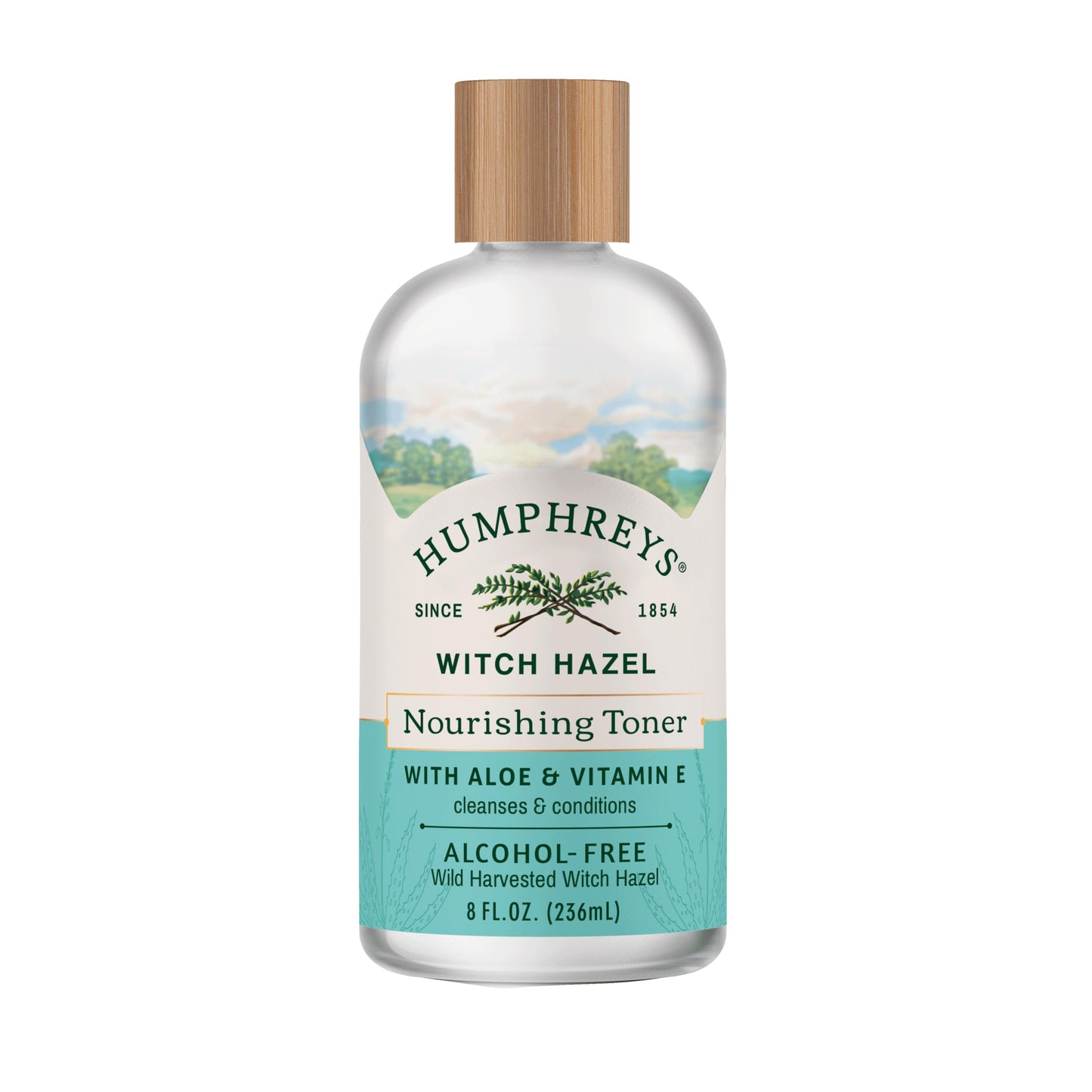 Humphreys Witch Hazel Nourishing Toner | Wild Harvested Witch Hazel & Aloe | Alcohol-Free | Natural | Hydrating | Soothing | 8 Fl Oz