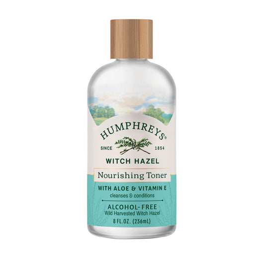 Humphreys Witch Hazel Nourishing Toner | Wild Harvested Witch Hazel & Aloe | Alcohol-Free | Natural | Hydrating | Soothing | 8 Fl Oz