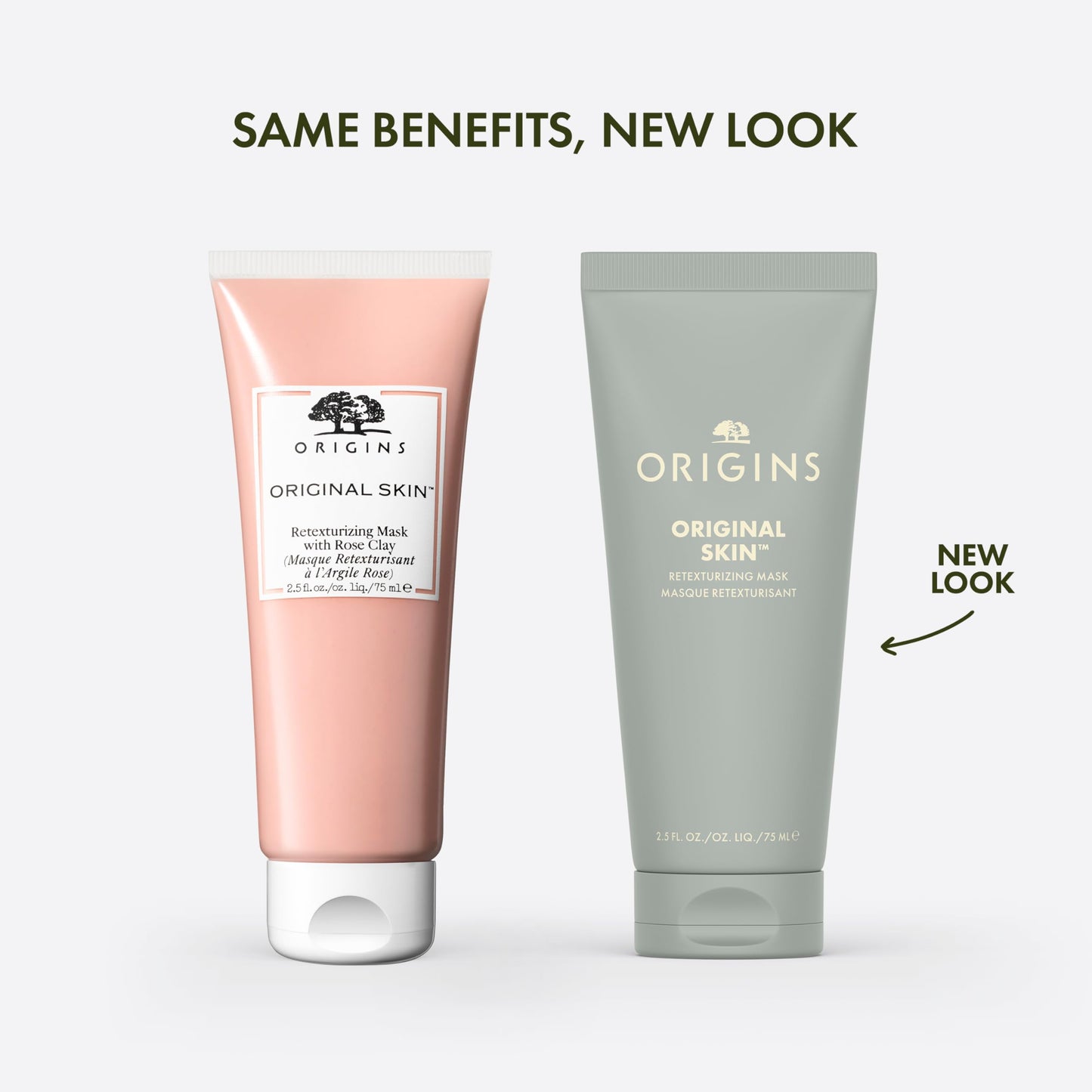 Origins Original Skin Retexturizing Mask | Visibly Minimizes Pores & Refines Skin Texture | With Clay & Jojoba Beads | Travel Size, 1 Fl Oz
