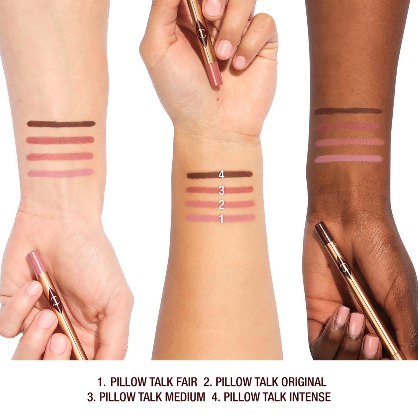 Charlotte Tilbury Lip Cheat Lip Liner Pencil - Gives Lips a Fuller-Looking, Defined Pout - Enriched with Jojoba Oil & Hyaluronic Acid - Waterproof, Smudge-Proof & Transfer-Proof - Pillow Talk Medium