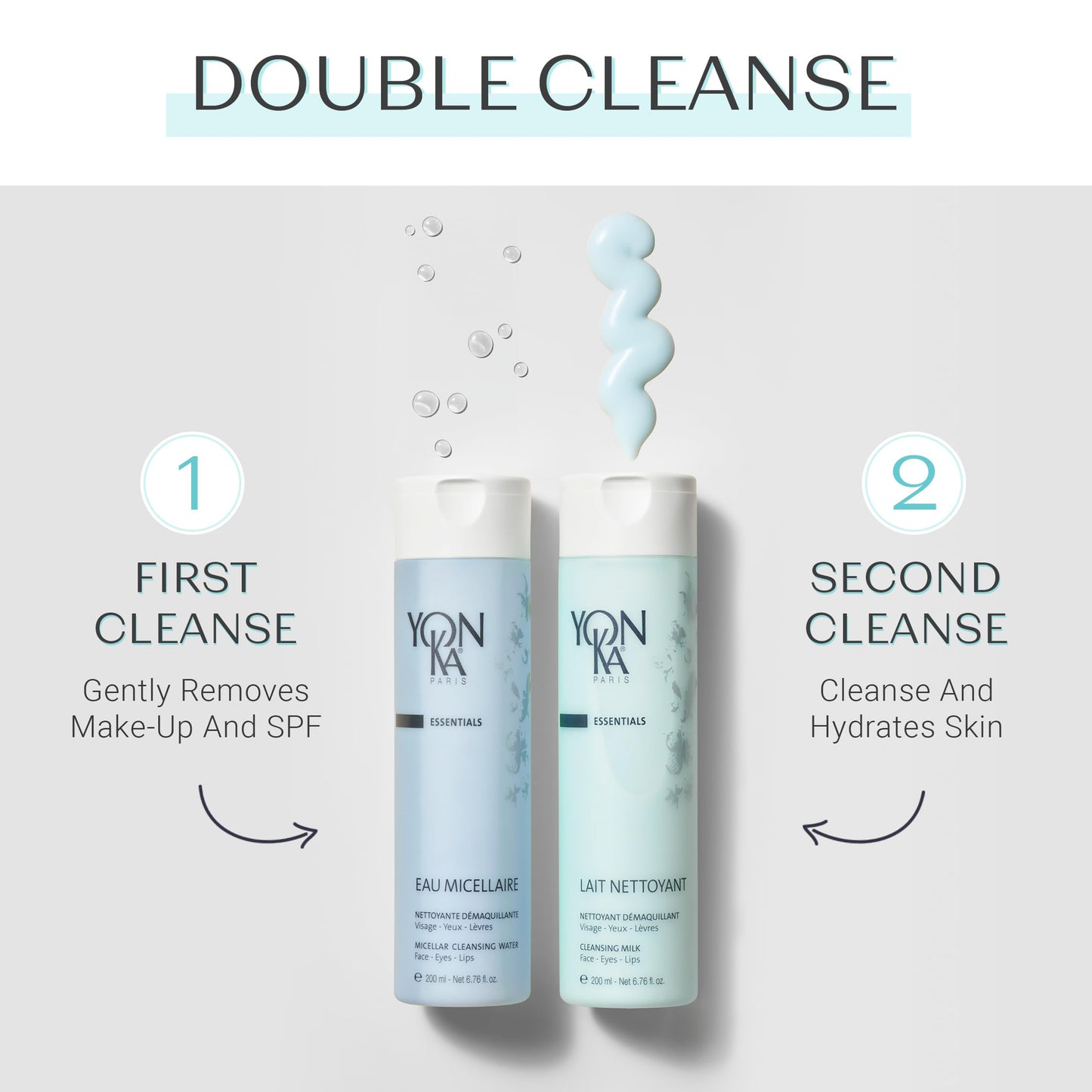 YON-KA LAIT NETTOYANT - Delicate Cleansing Milk for Dry or Mature Skin Types To Remove Eye and Face Makeup (6.6 Ounce / 200 Milliliter)