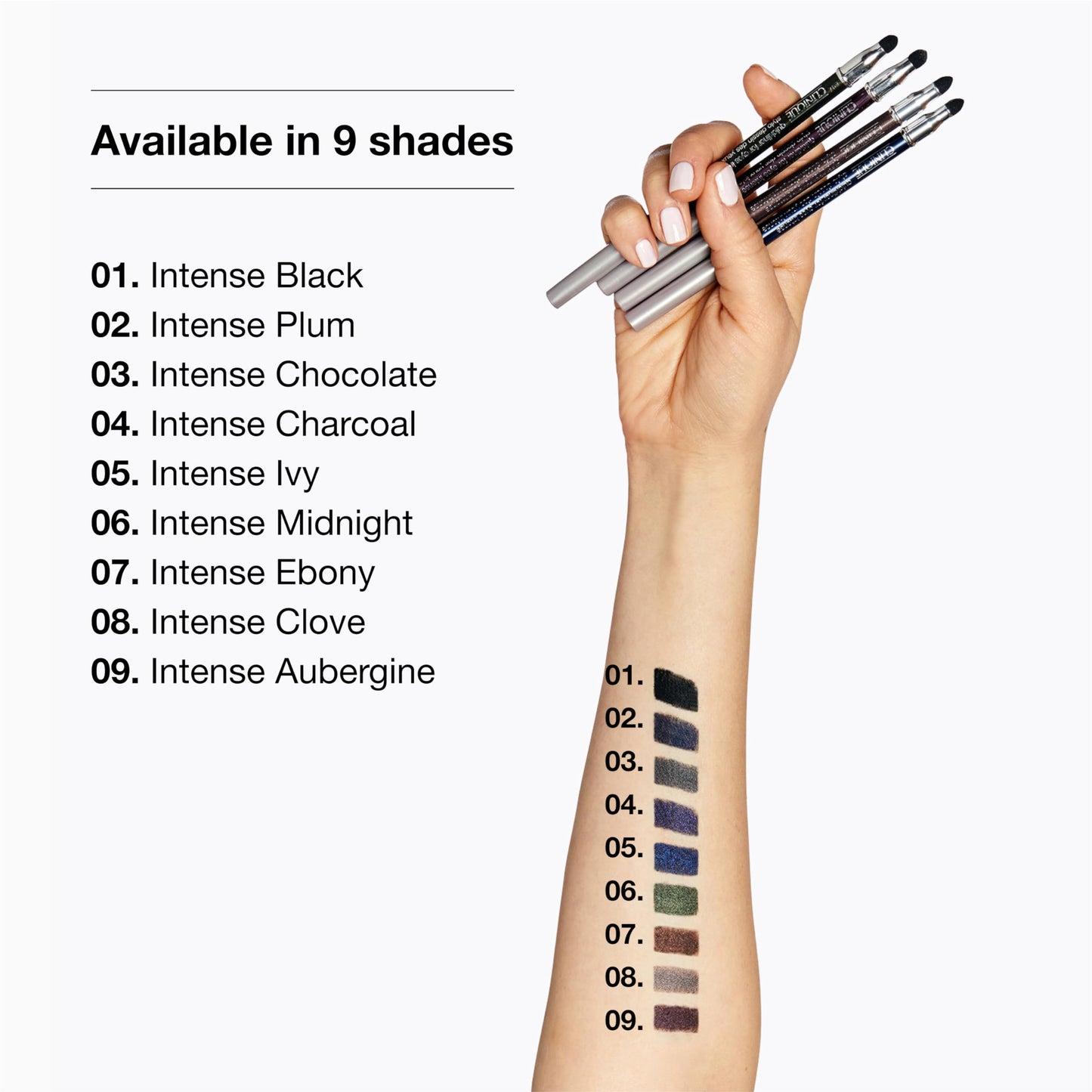 Clinique Quickliner For Eyes Intense Eyeliner Pencil | Water Resistant, Smudge Resistant + Safe For Sensitive Eyes, Intense Chocolate